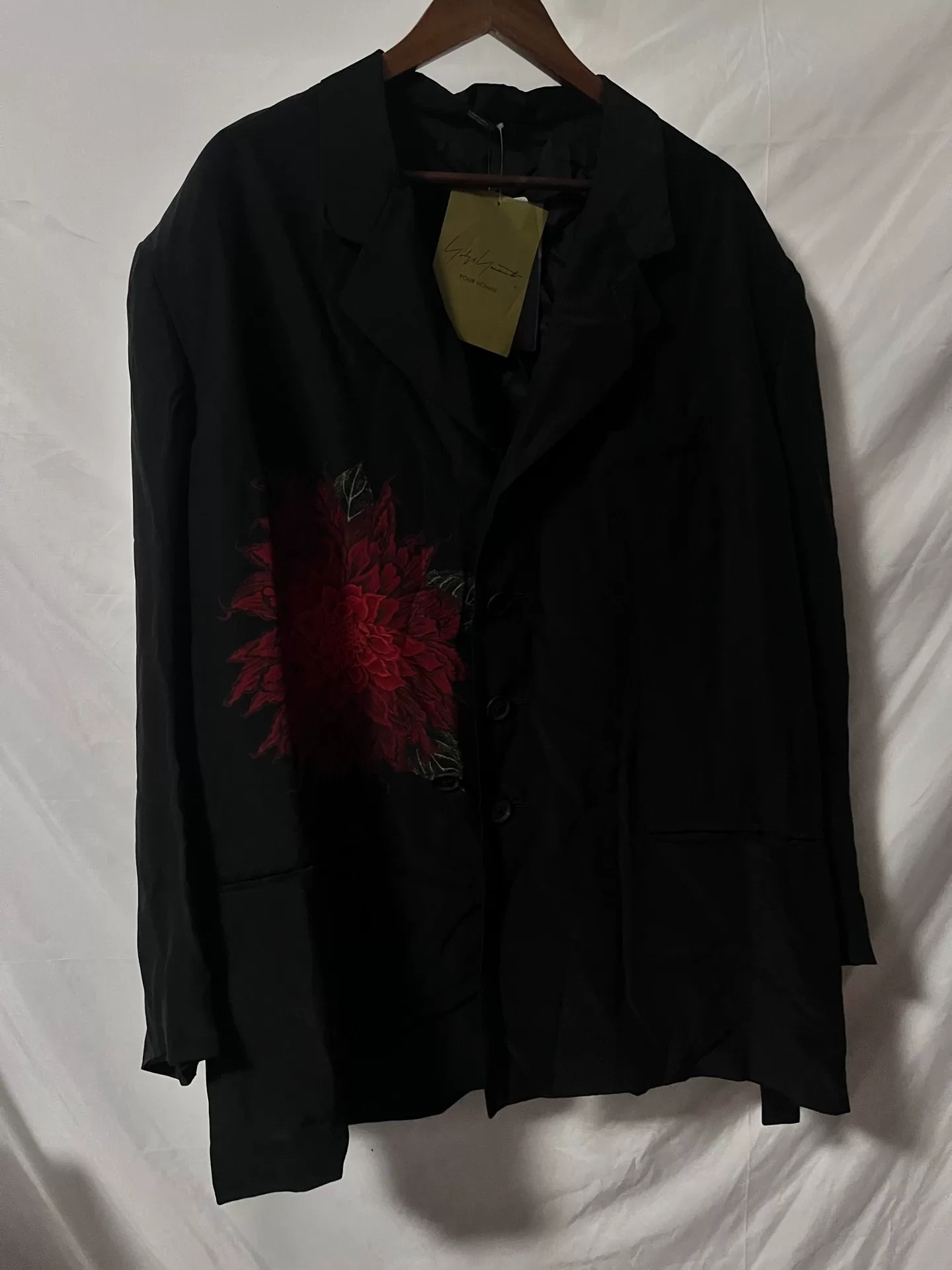 Yohji Yamamoto 22ss Dahlia Silk Blazer