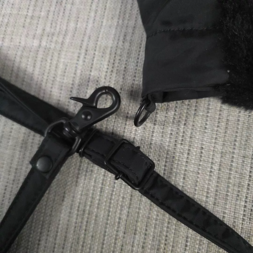 PORTER Y2K 2way Fur Nylon Bag — back