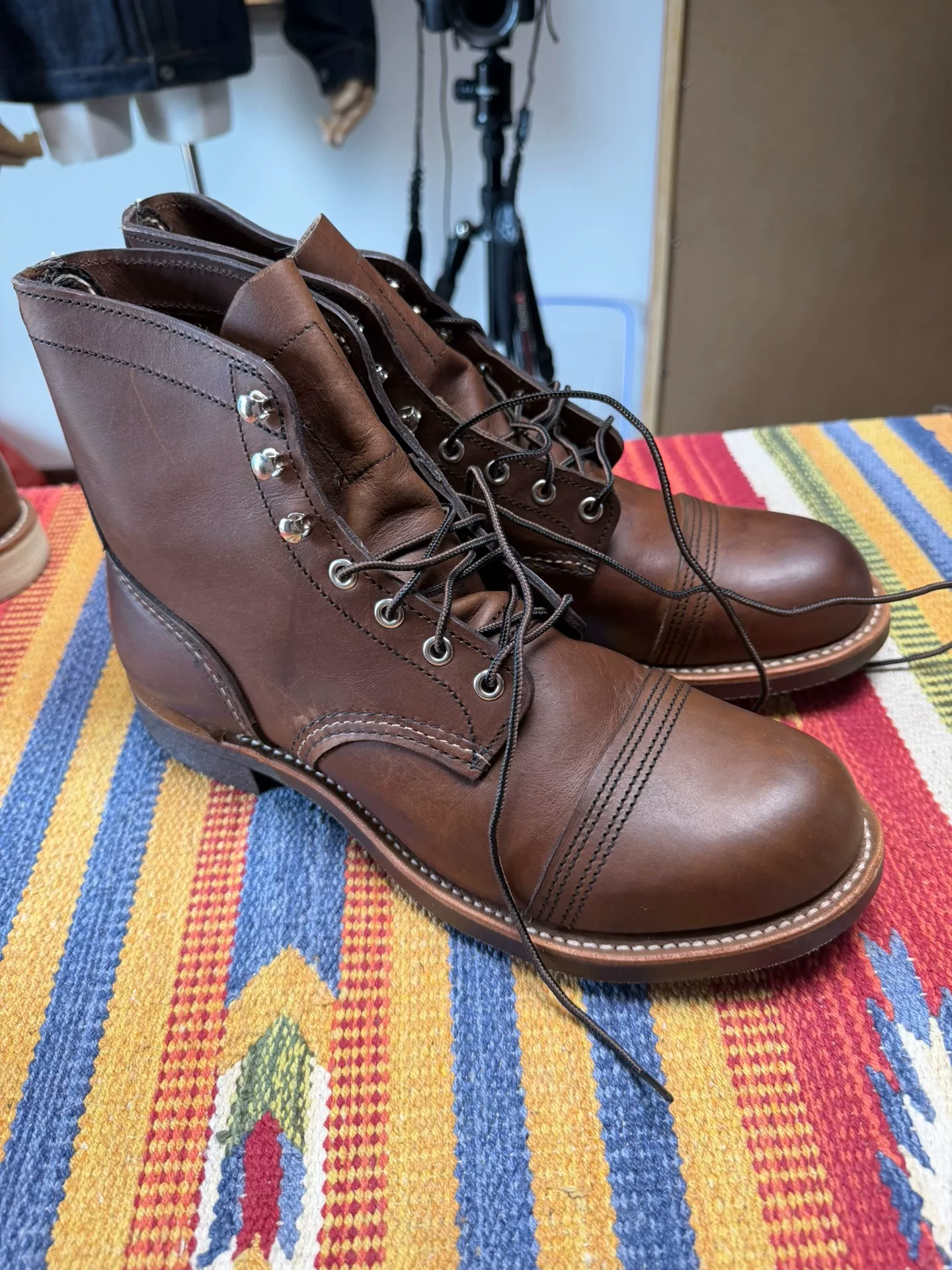 Redwing 8111 Leather Lace-up Boots — front
