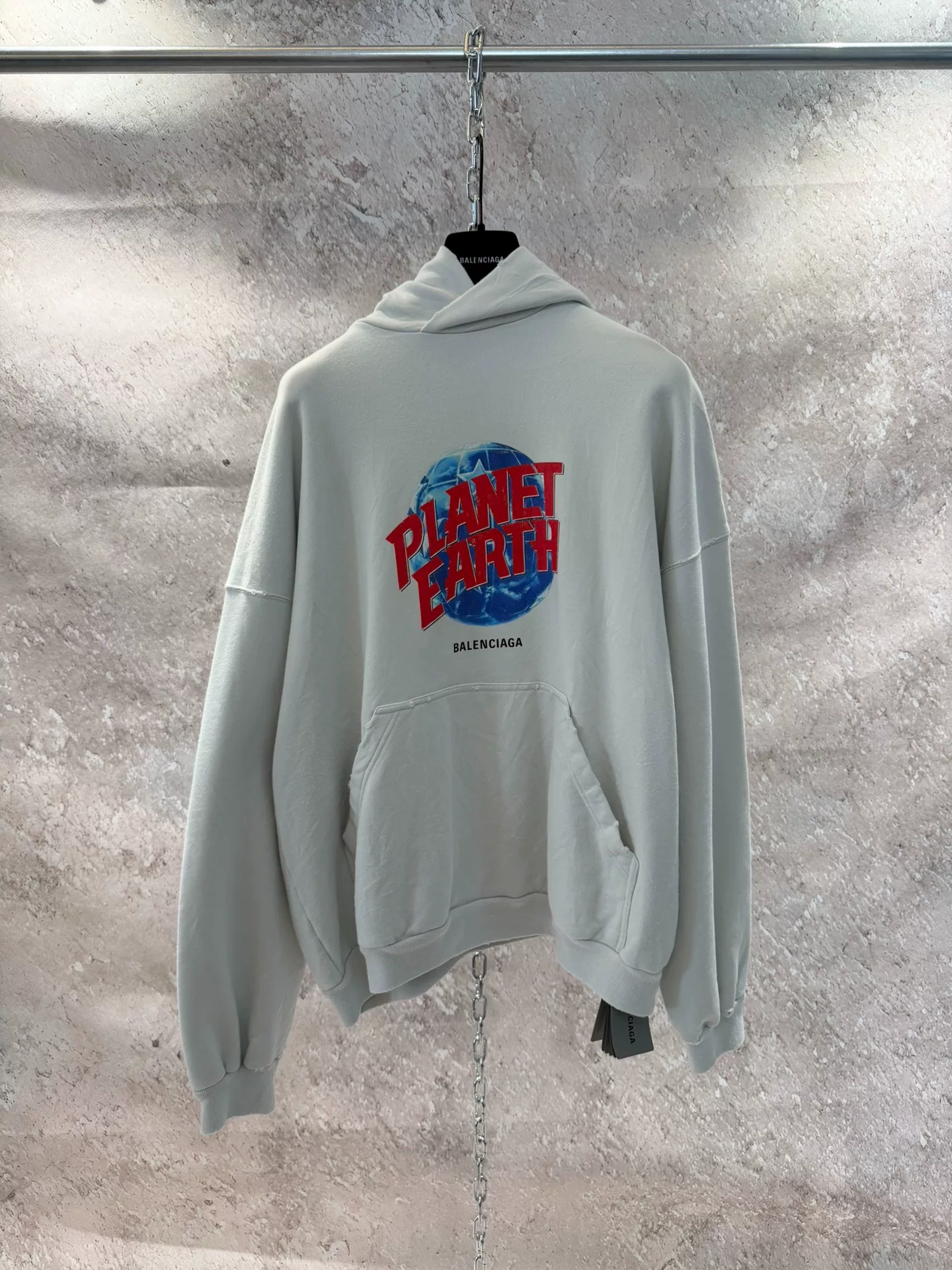 Balenciaga Planet Earth Graphic Hoodie