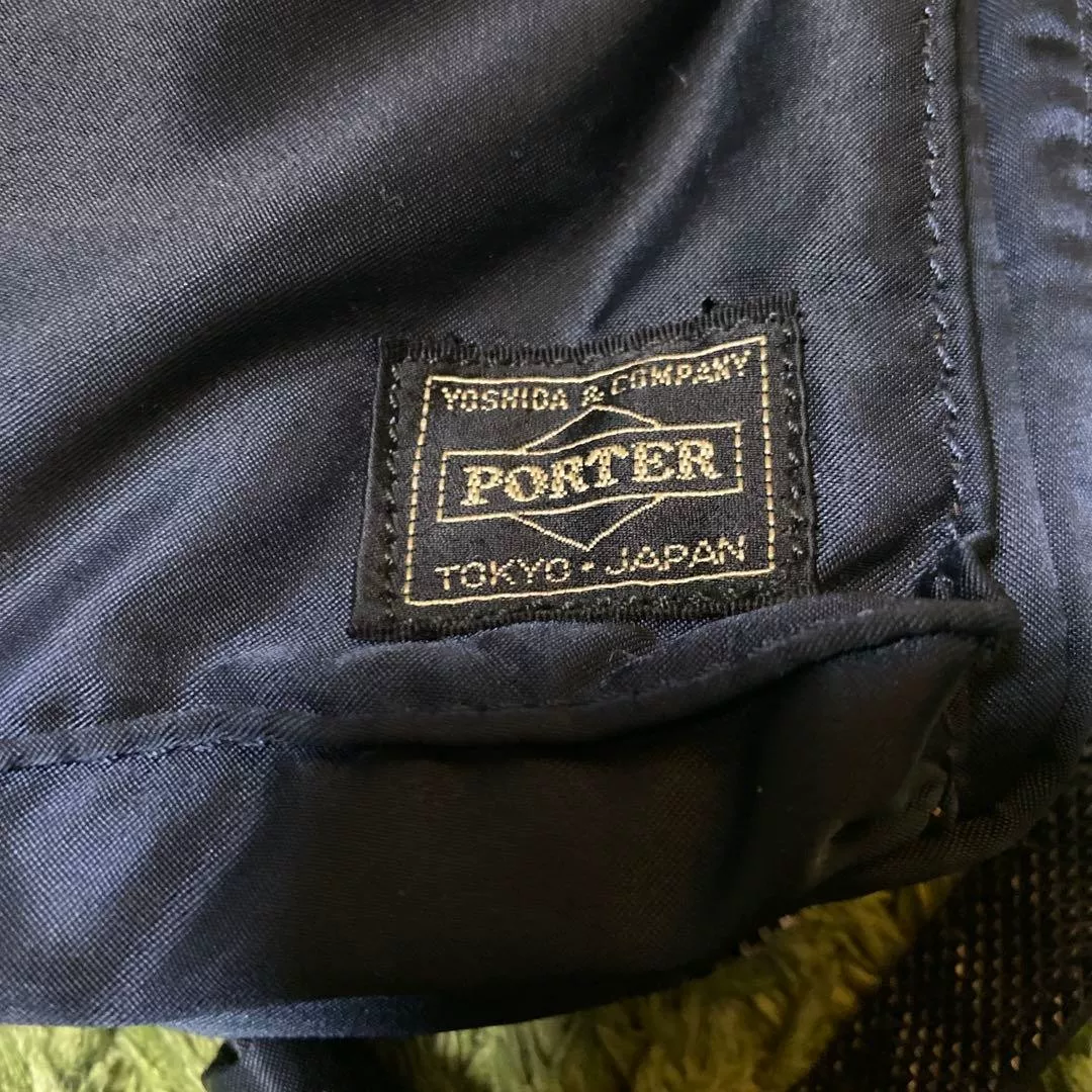 Porter Navy Blue Crossbody Bag — detail
