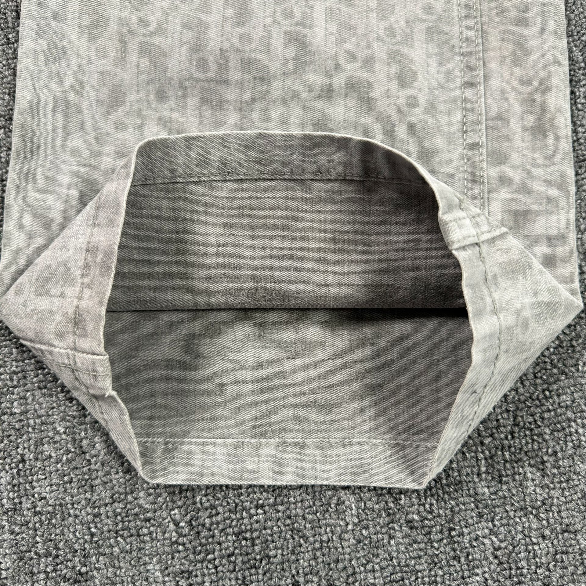 Dior 25 Gray All-Over Print Jeans — label