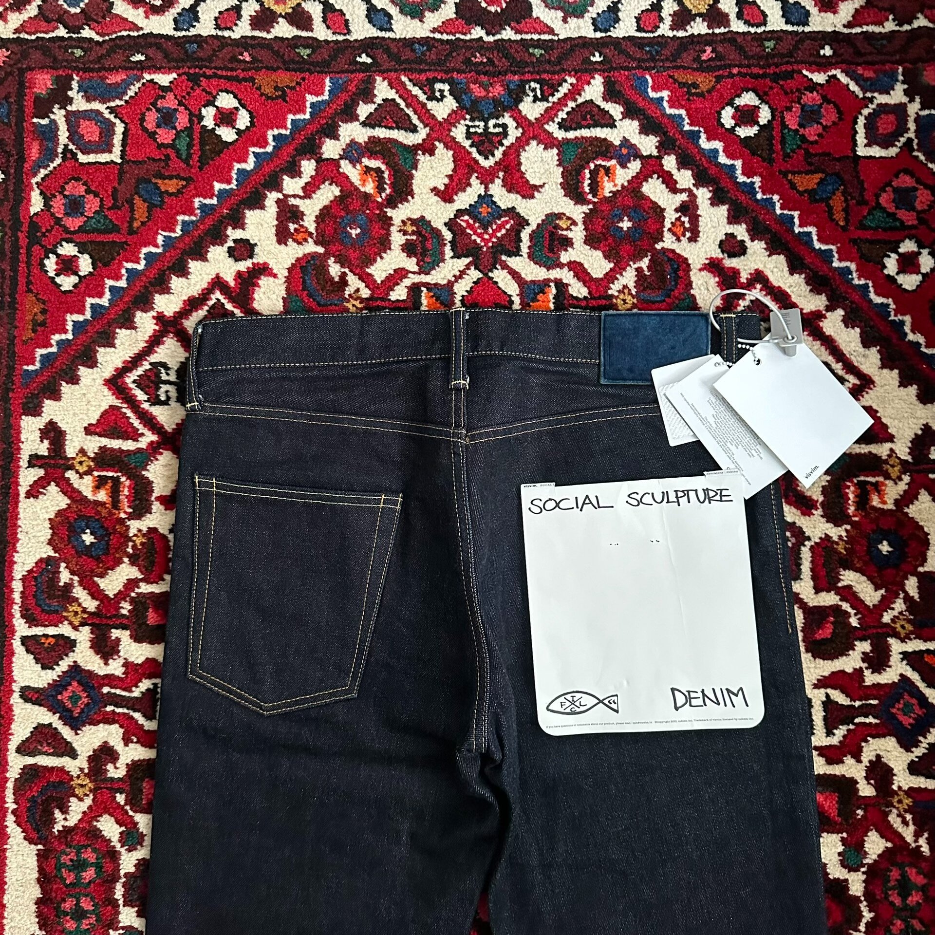 visvim 18aw 04r Raw Denim Jeans — label