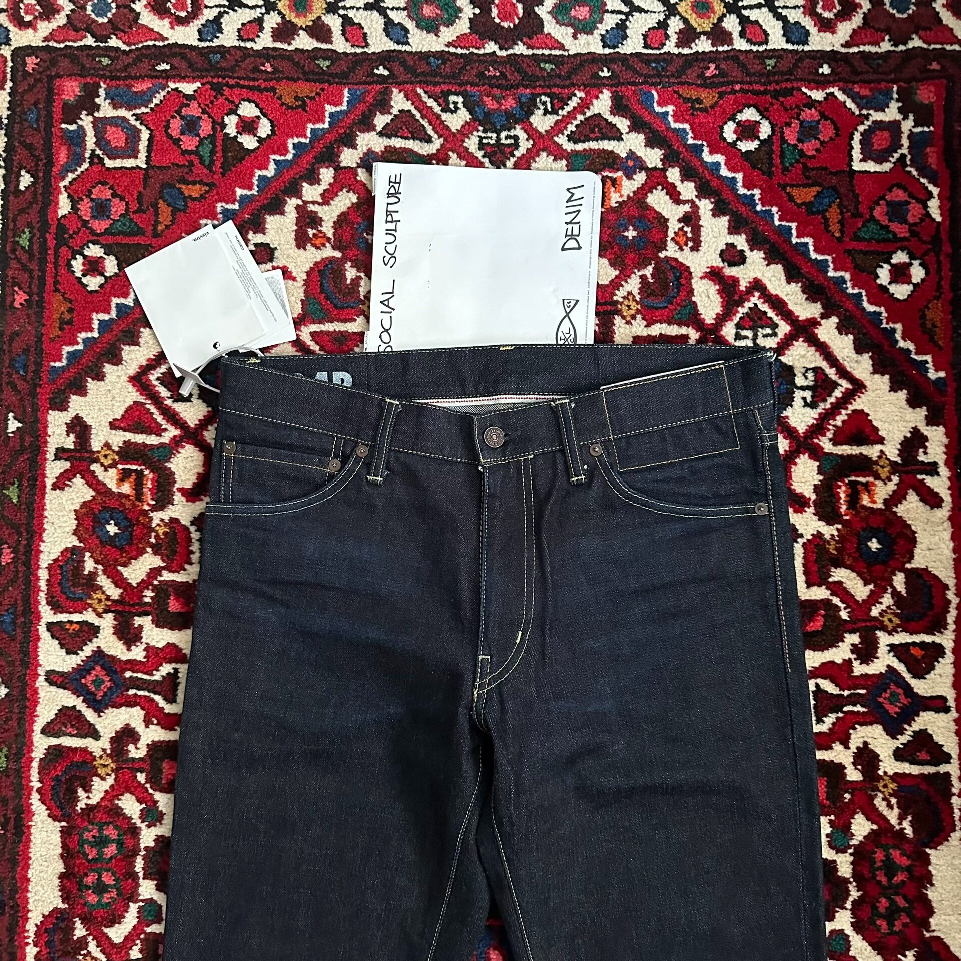 visvim 18aw 04r Raw Denim Jeans — back