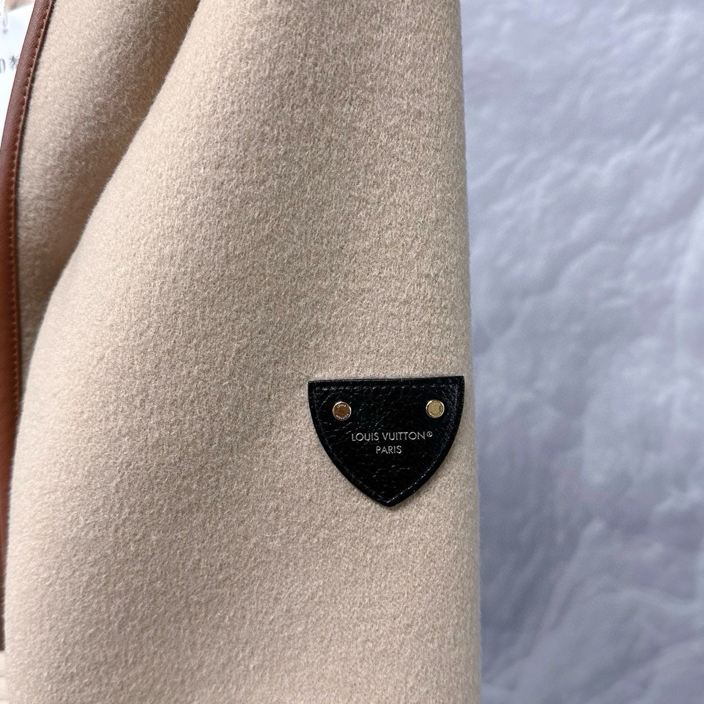 Louis Vuitton Cashmere Wrap Hooded Coat — back