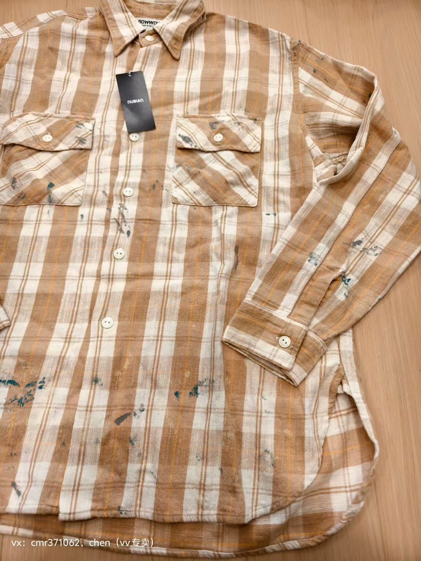 Bow Wow Painted Painter Flannel Shirt — label