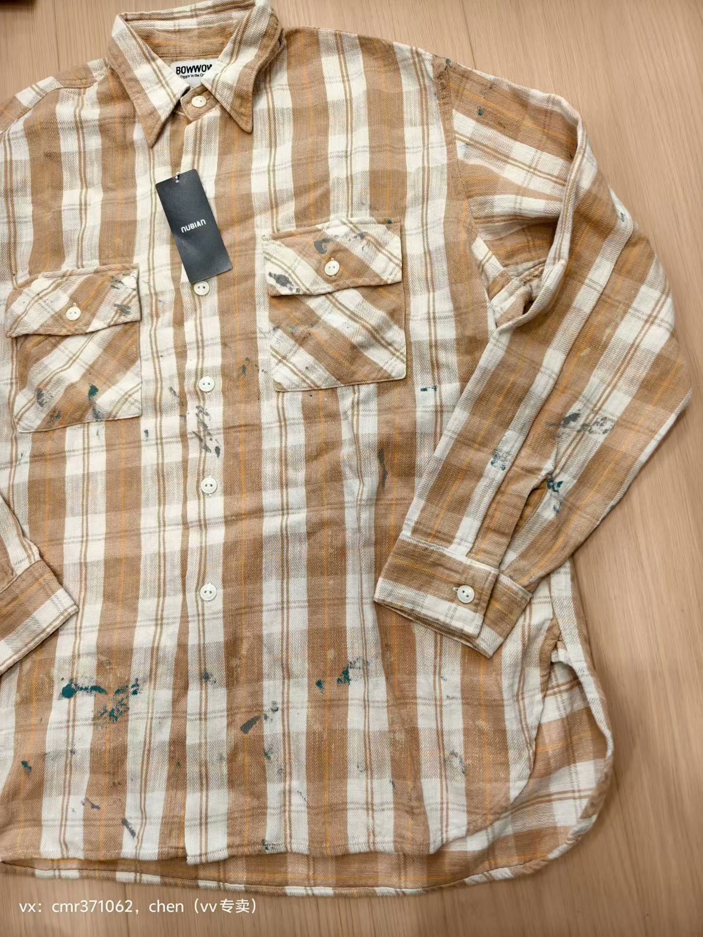 Bow Wow Painted Painter Flannel Shirt — detail