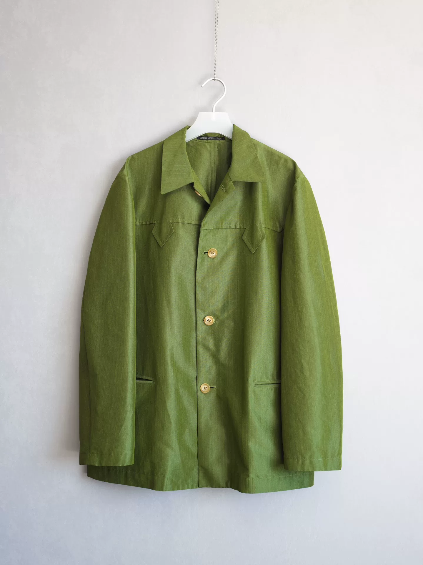 Yohji Yamamoto 99SS Olive Green Silk Jacket