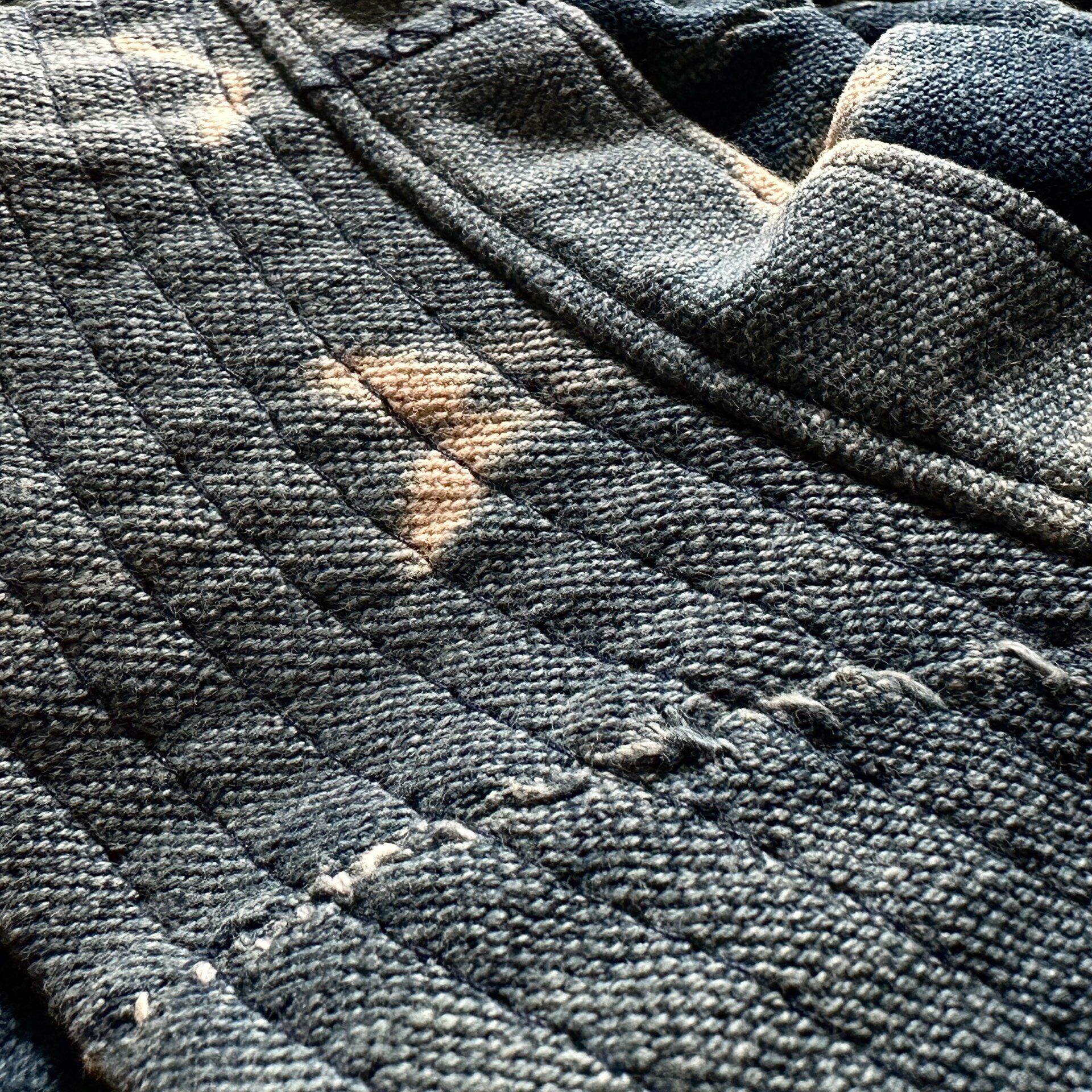 js homestead indigo vintage bucket hat — label