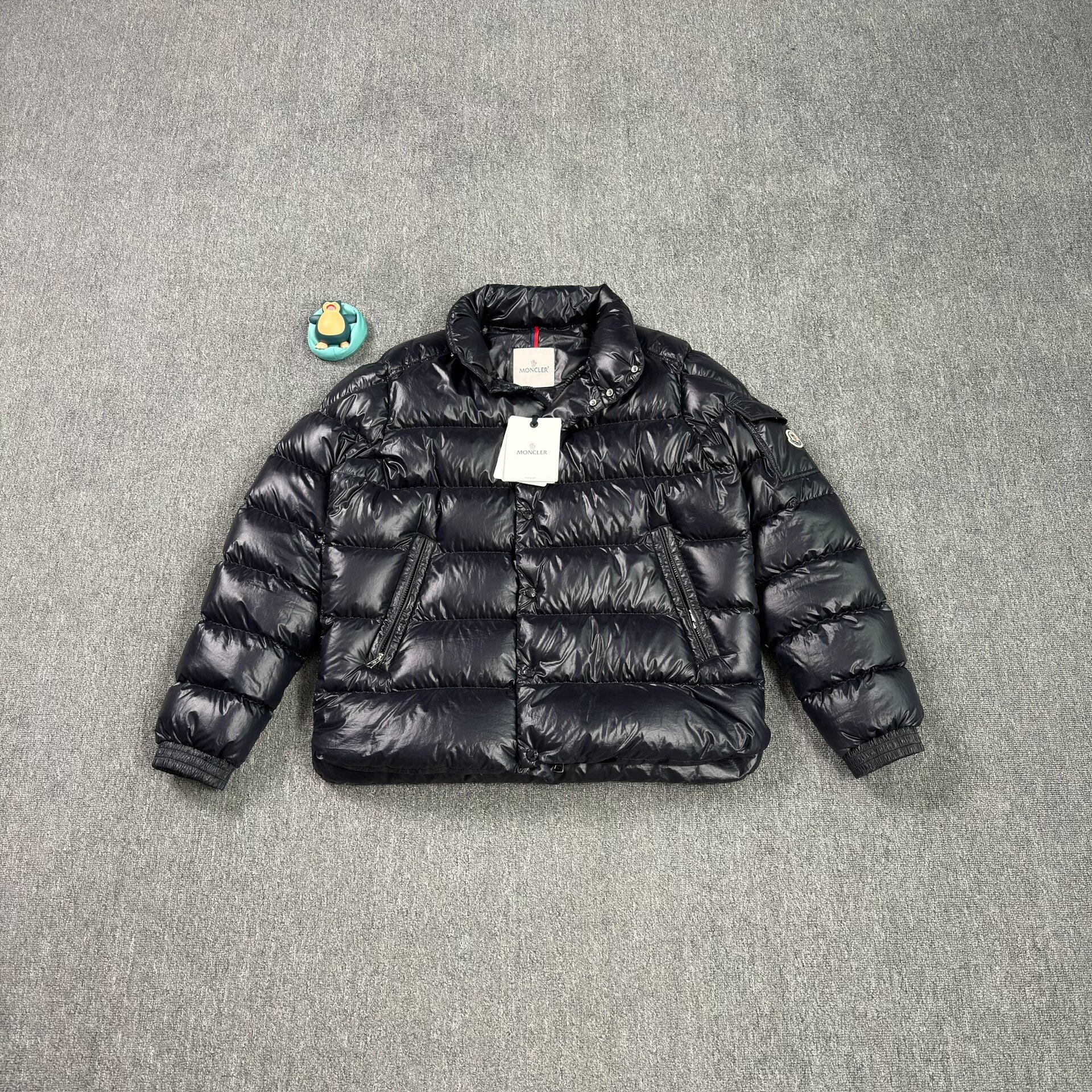 Moncler Black Short Puffy Down Jacket