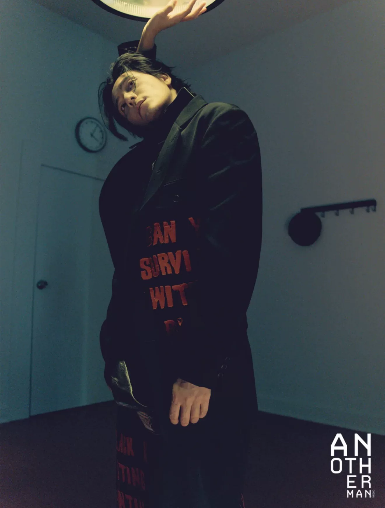 Yohji Yamamoto 24AW Red Vertical Coat — label