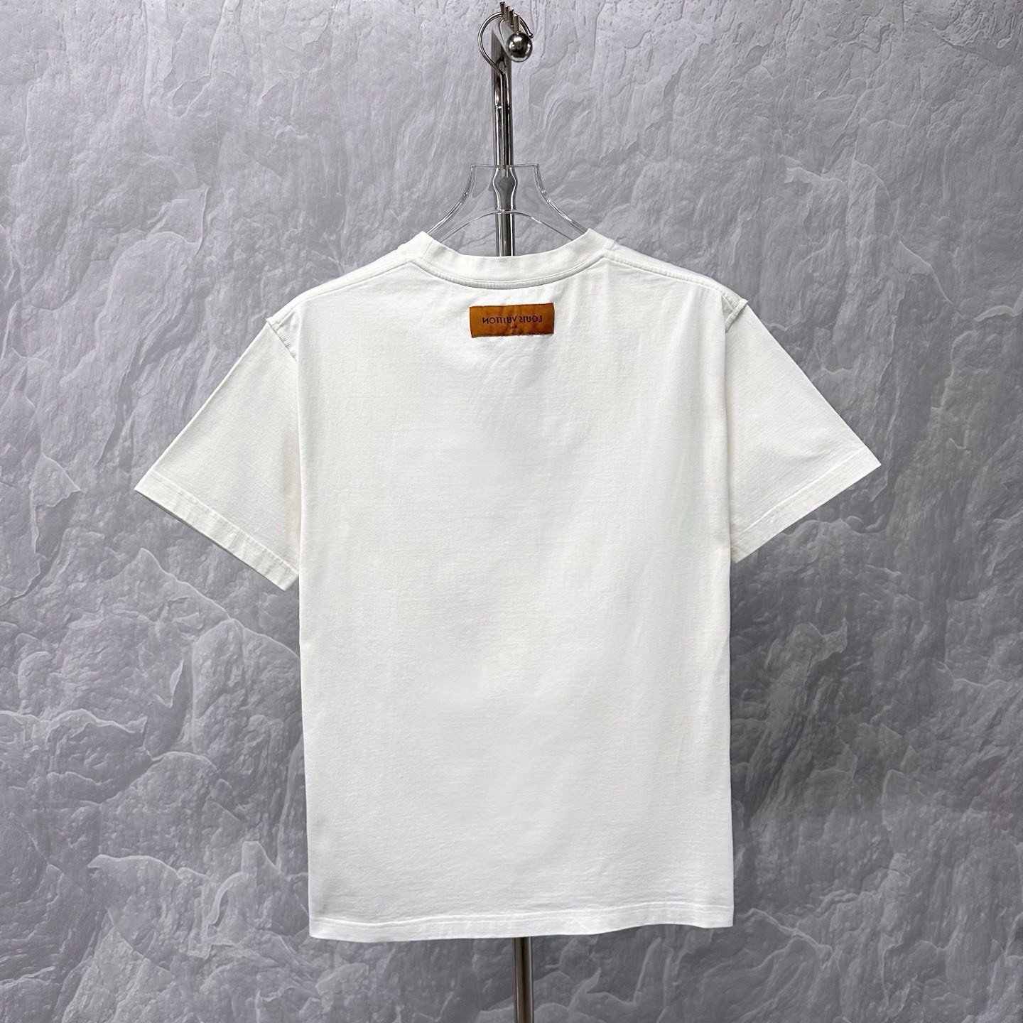 Louis Vuitton SS24 White Embossed Short Sleeve L — back