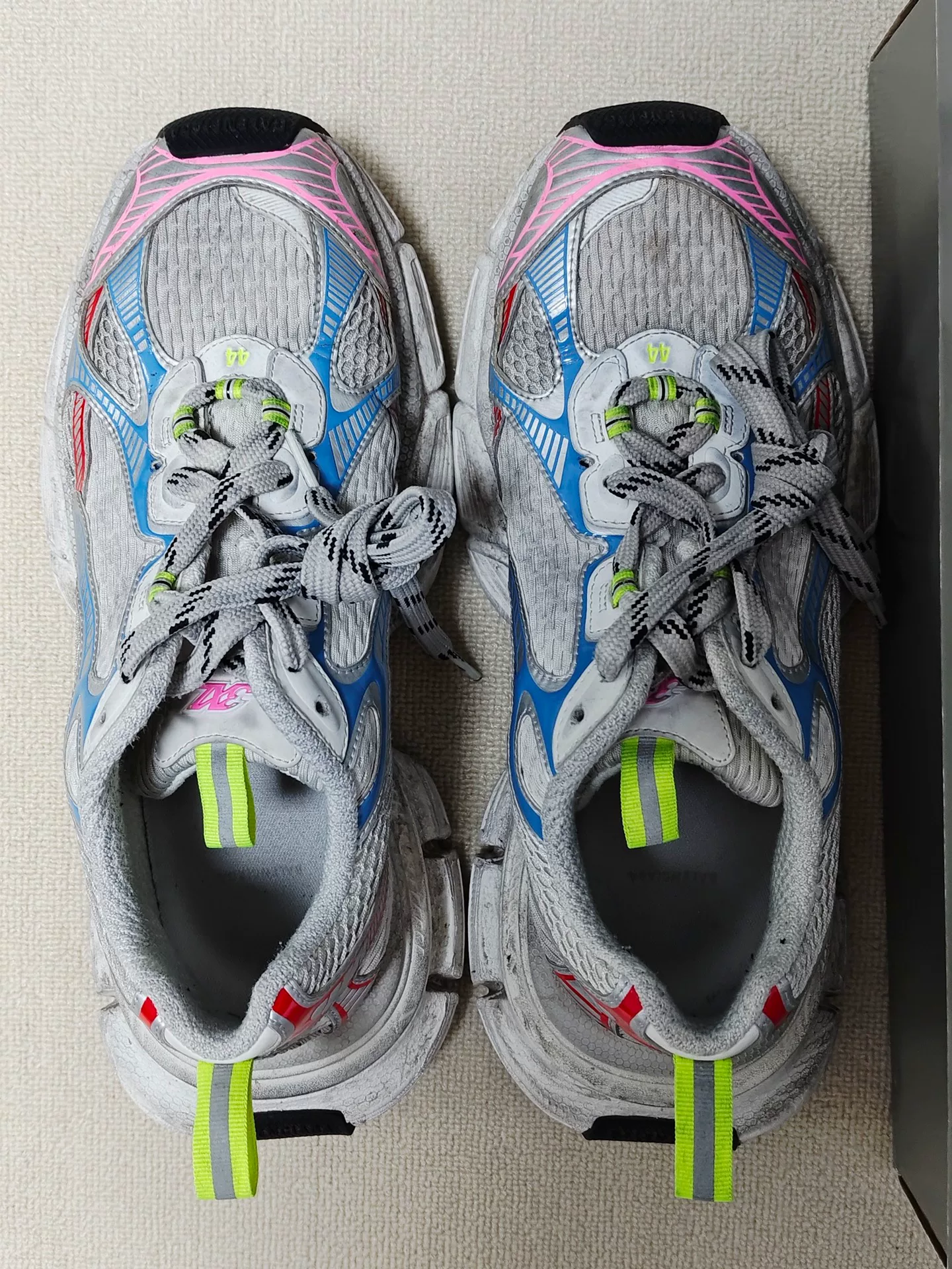 Balenciaga 3XL Low-Top Worn Sneakers — back
