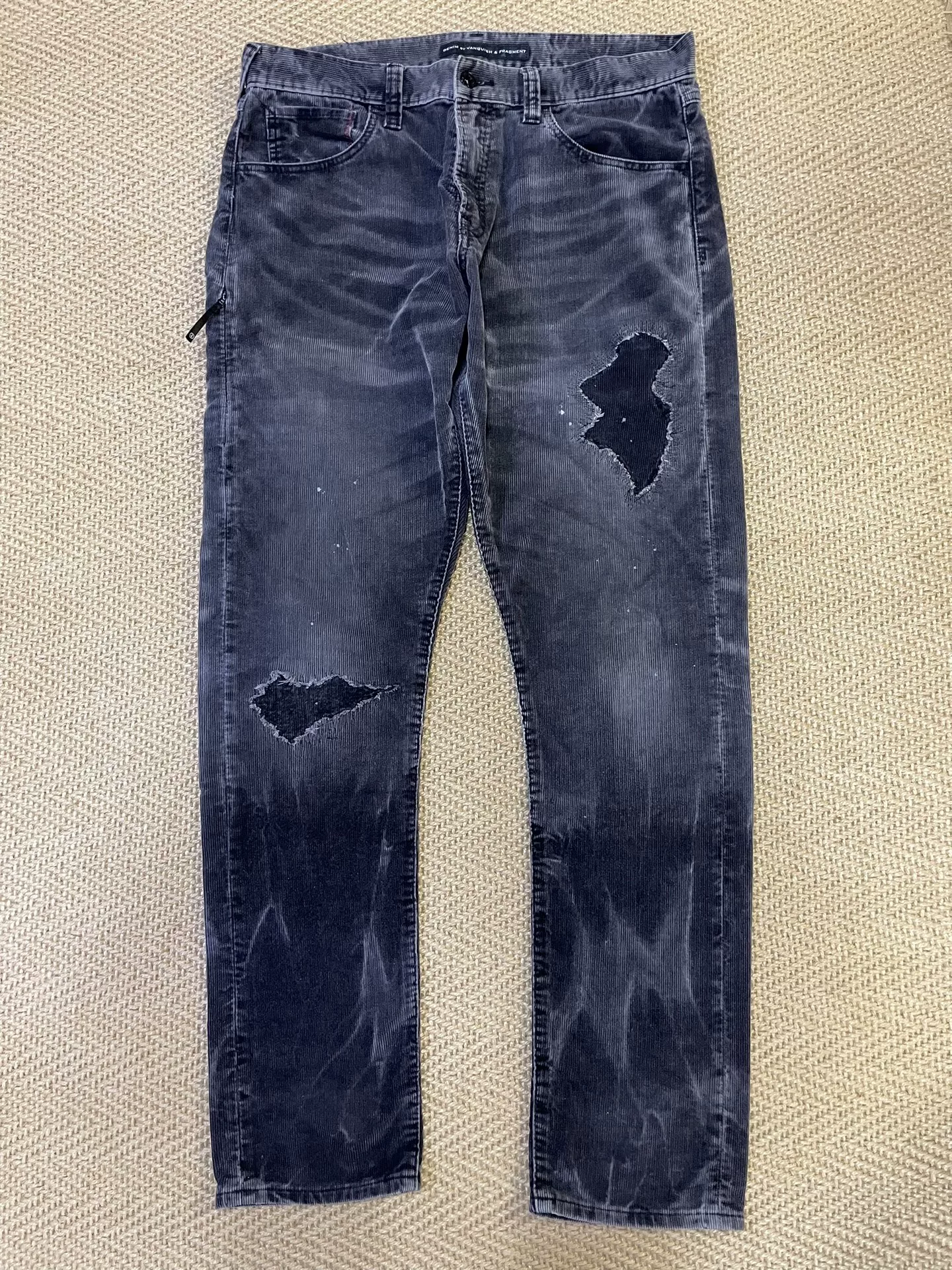 Vanquish & Fragment Distressed Corduroy Pants