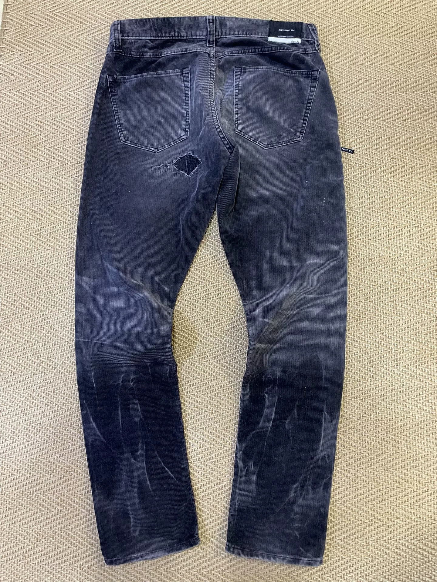 Vanquish & Fragment Distressed Corduroy Pants — front