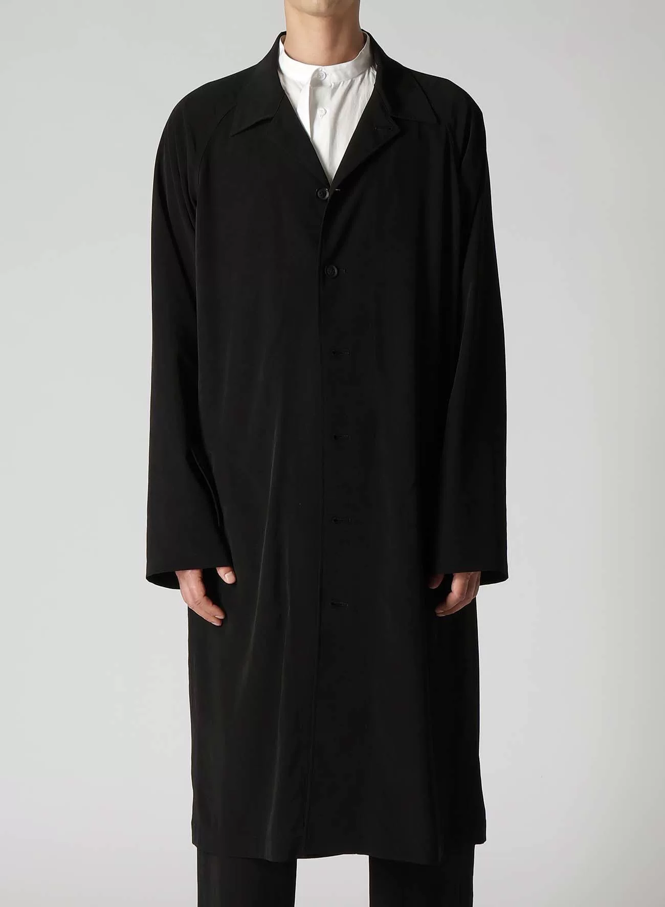 Yohji Yamamoto 24SS Raglan Sleeve Coat — detail