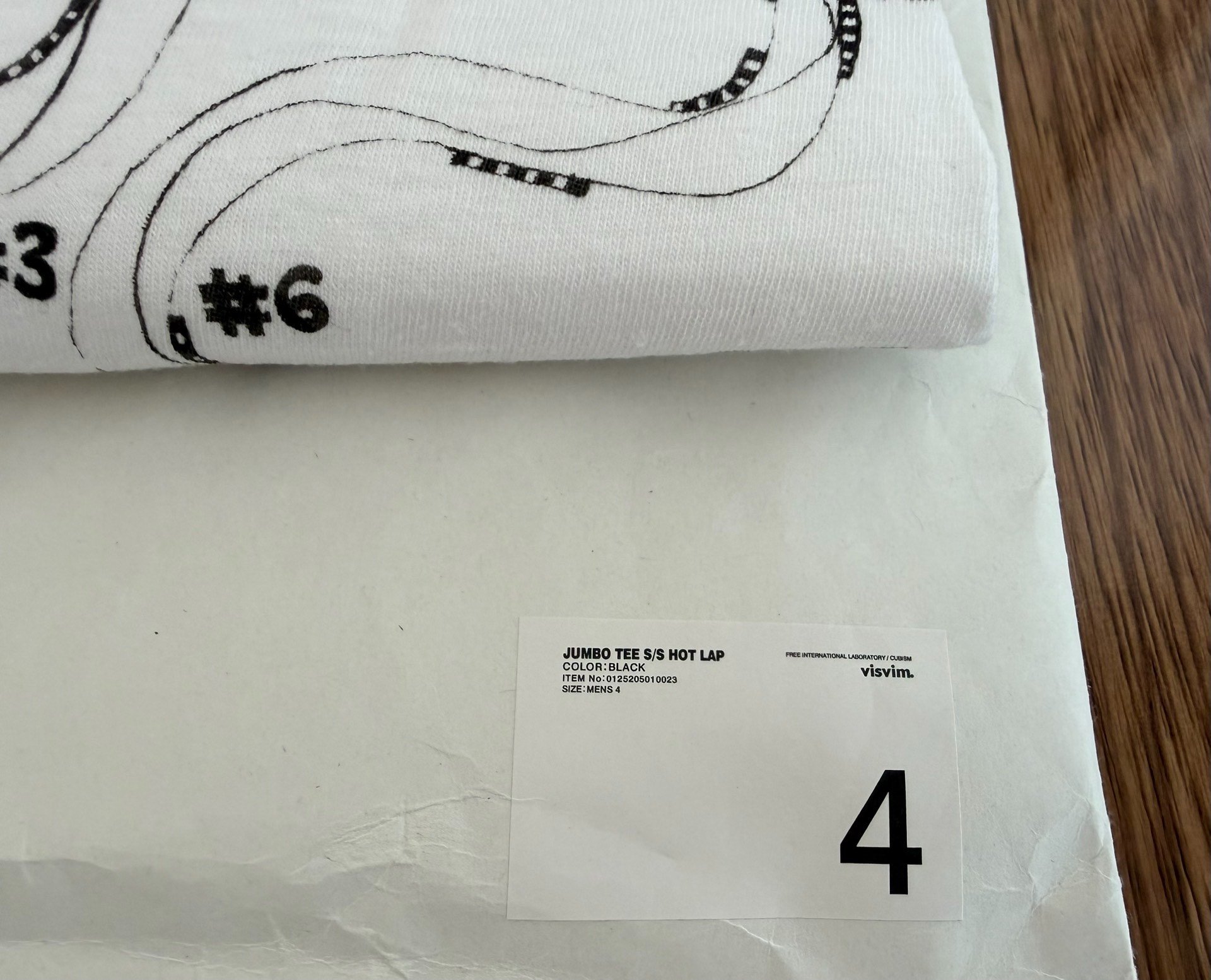 VISVIM JUMBO TEE S/S HOT LAP — detail