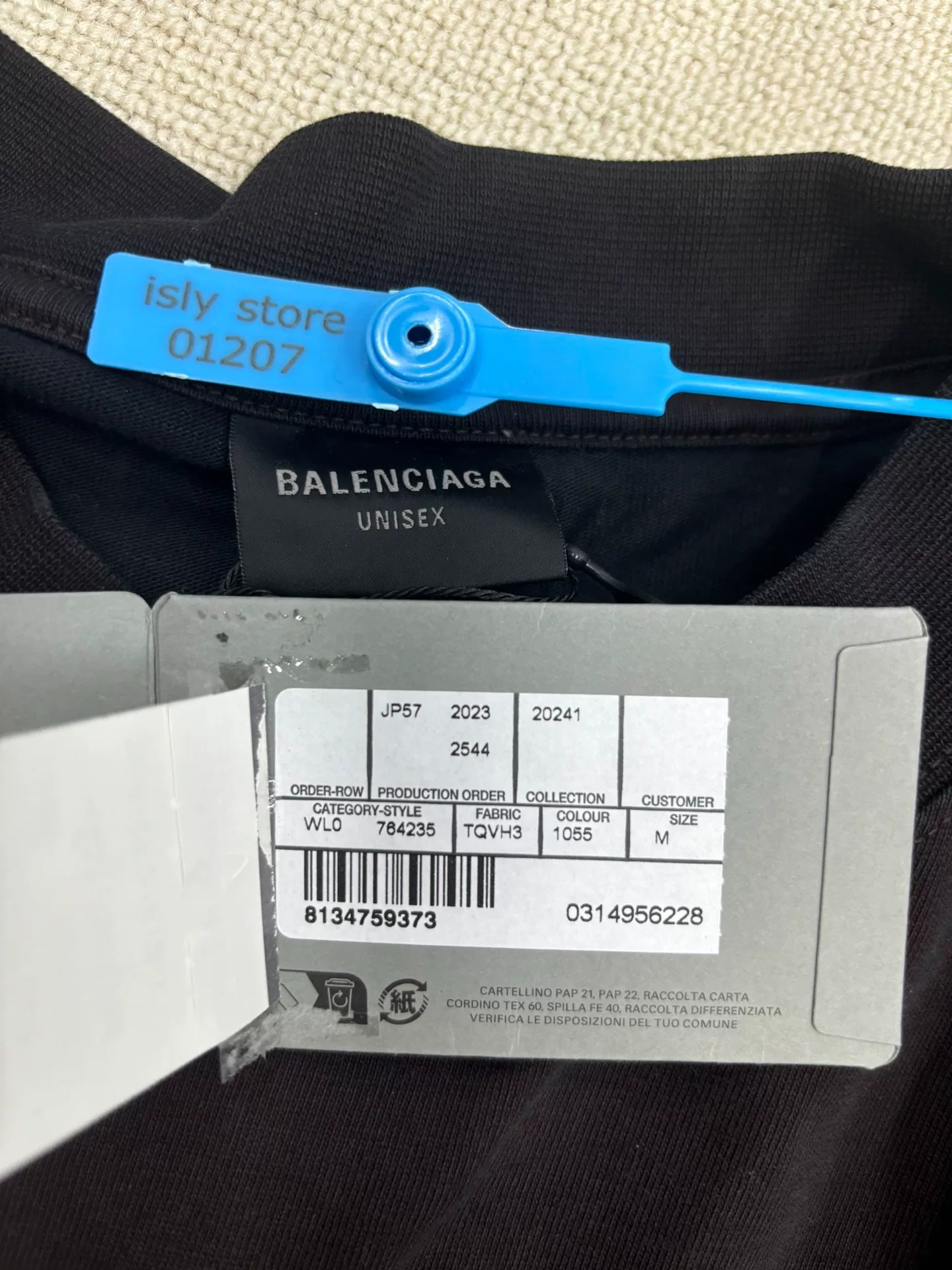 Balenciaga 25SS Racing Logo Short-Sleeve T-Shirt — back