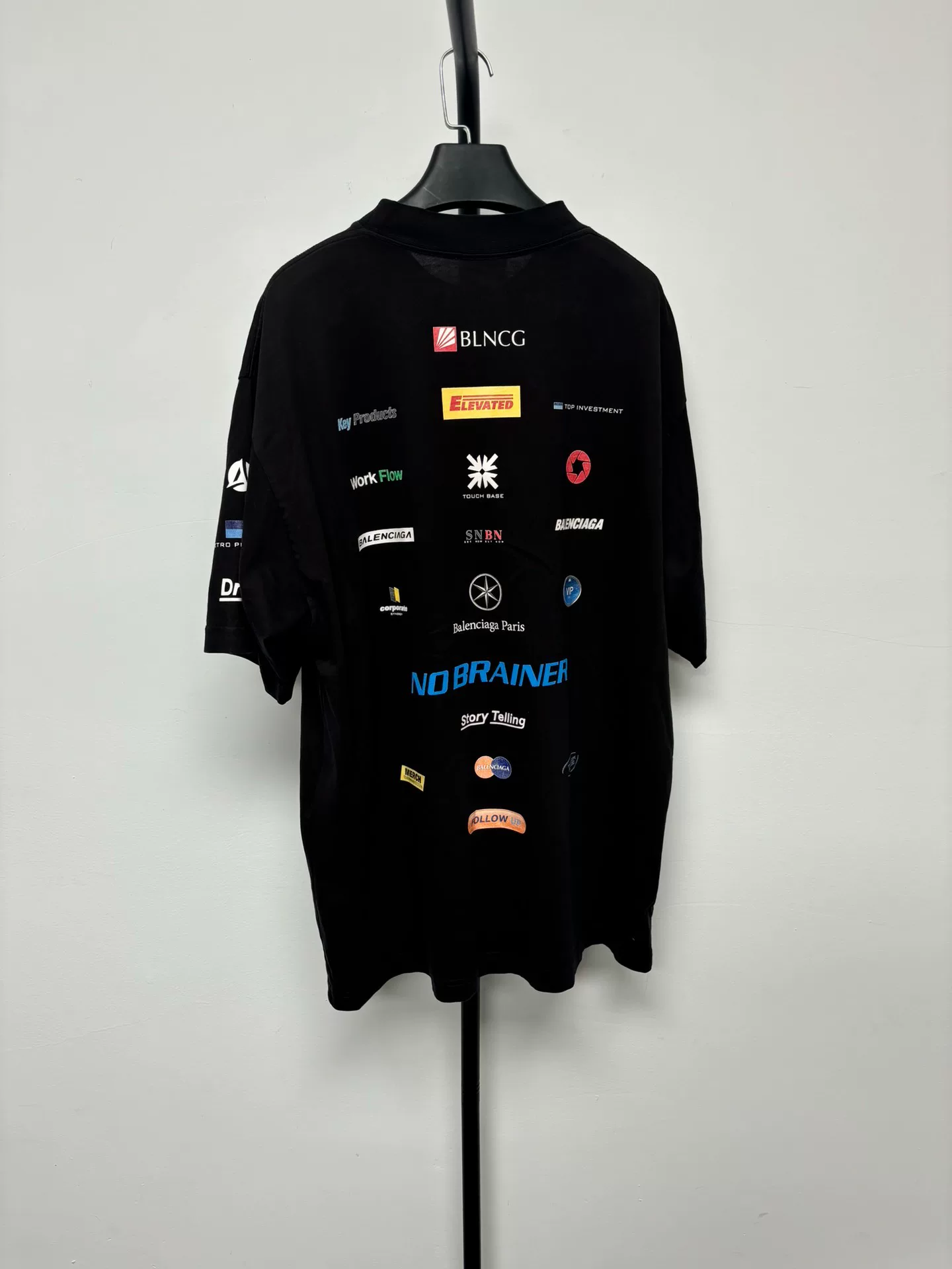 Balenciaga 25SS Racing Logo Short-Sleeve T-Shirt — front