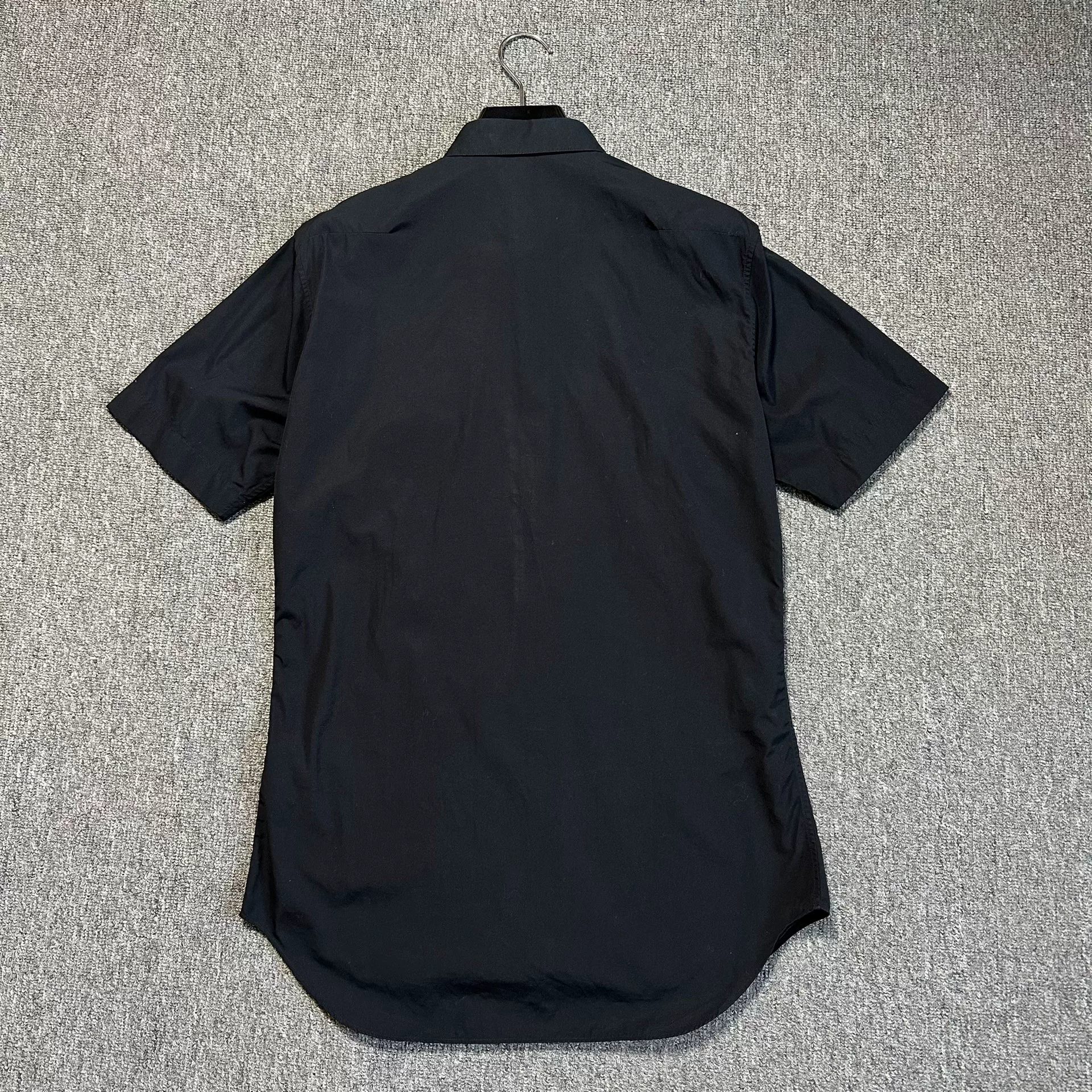 Dior Homme Metal Anchor Button Short-Sleeve Shirt — back