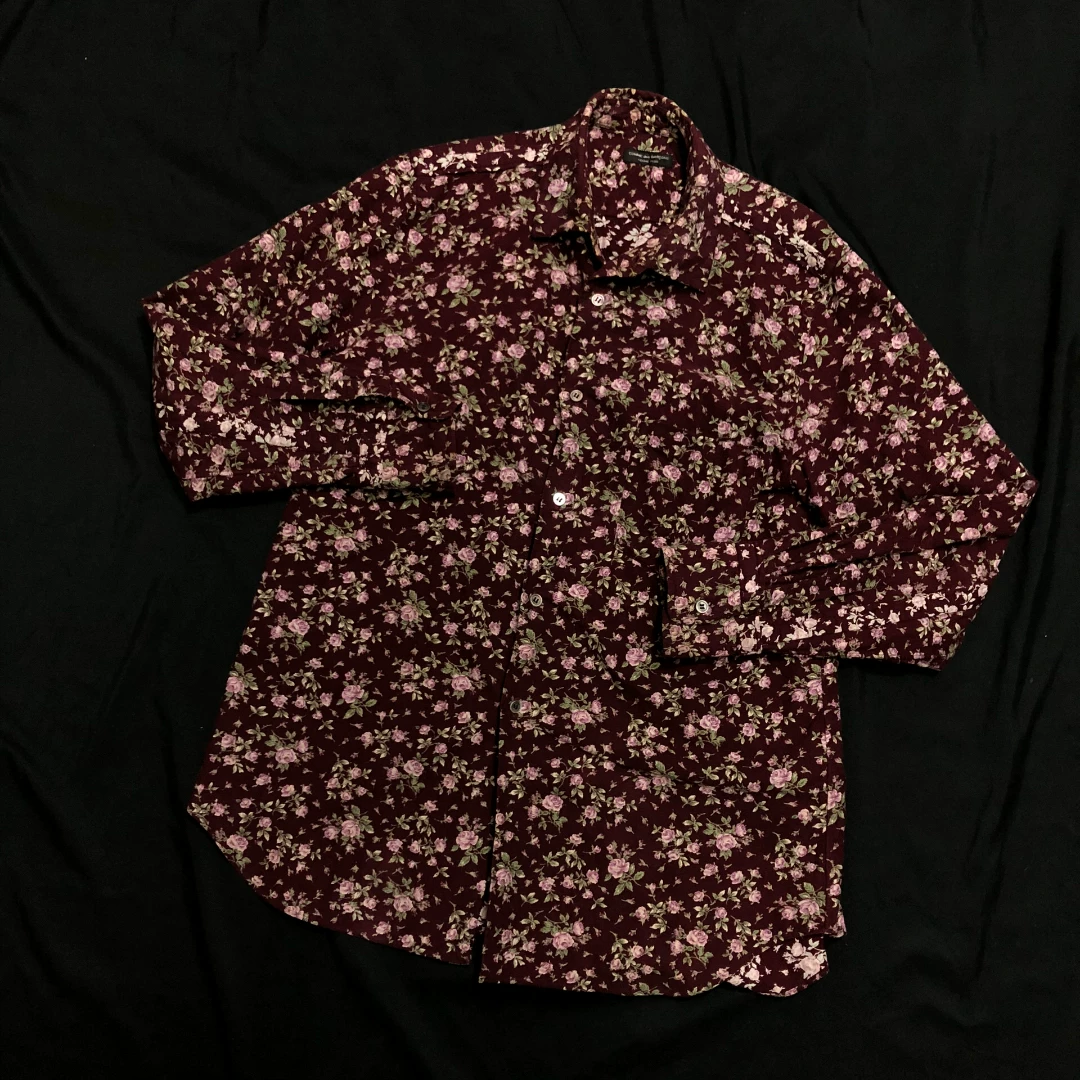 Comme des Garçons 1998 AW Floral Shirt — detail
