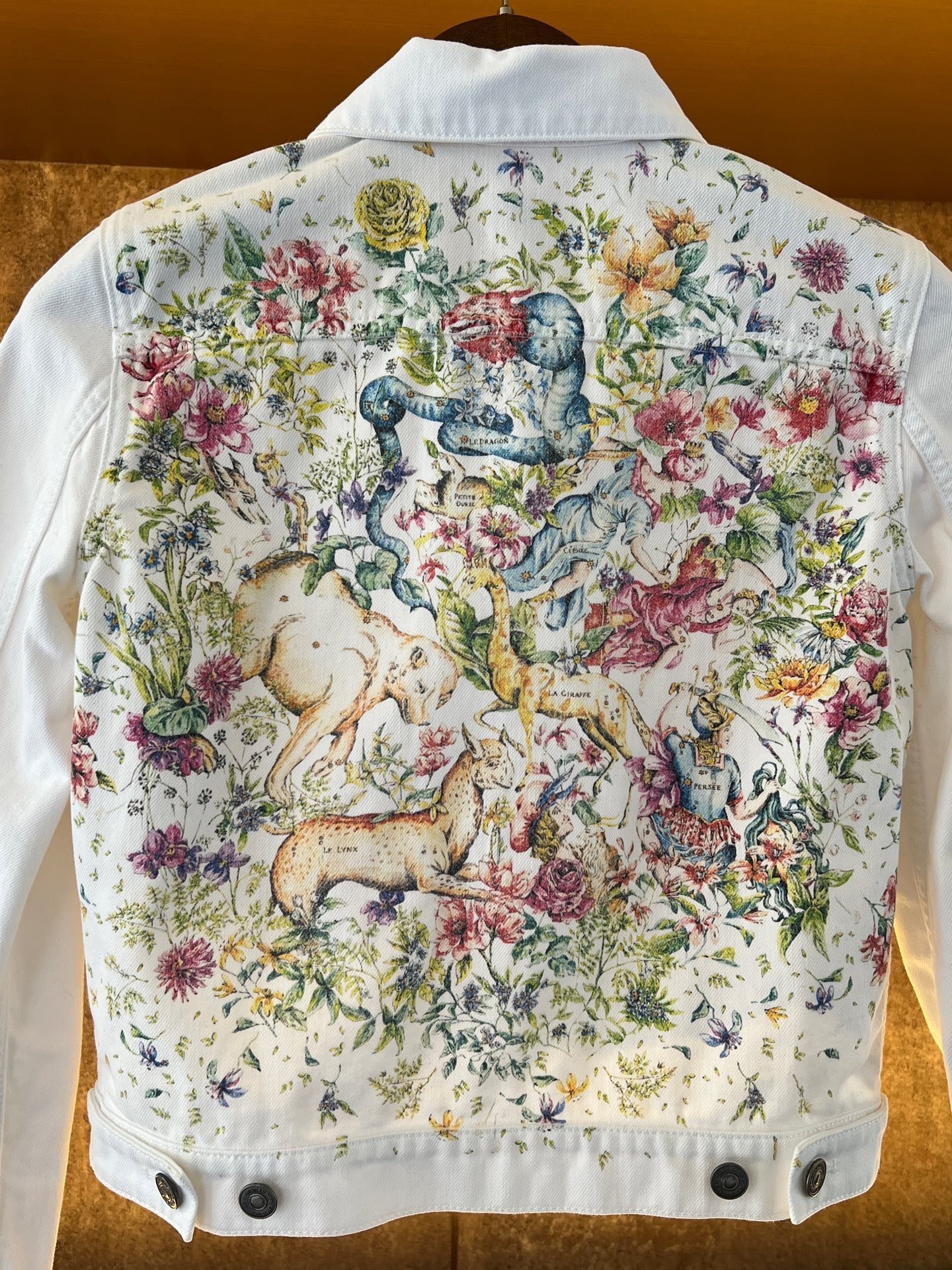 Dior Floral Denim Jacket — back