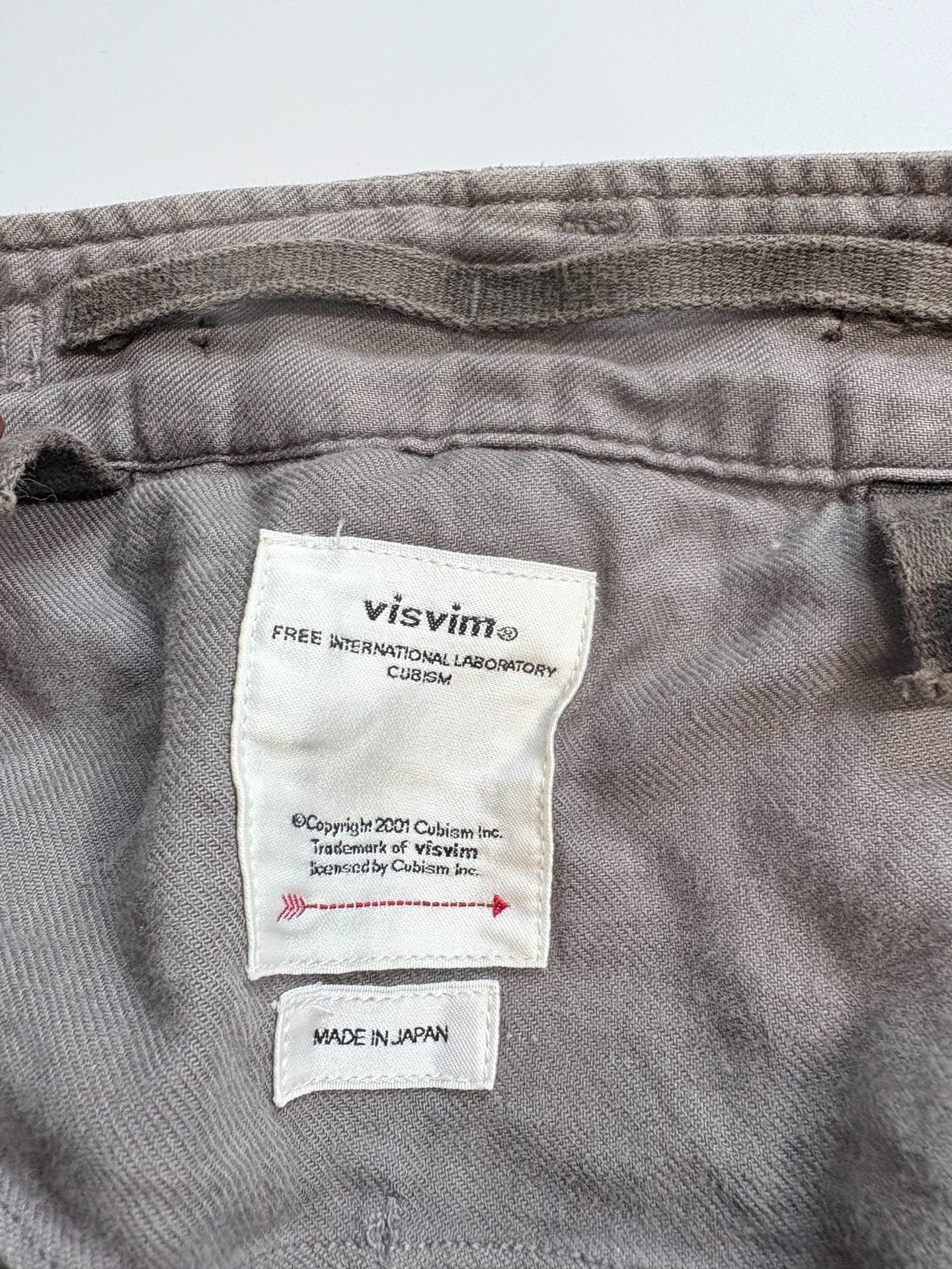 VISVIM EIGER SANCTION SHORTS — label