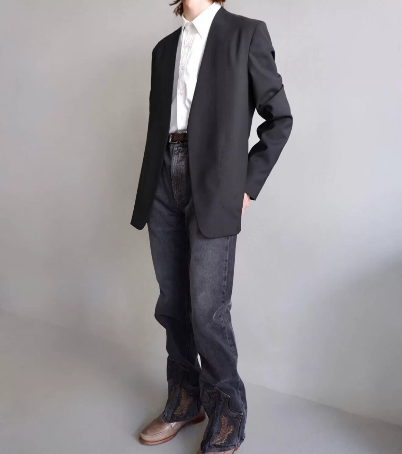 Y/Project 22SS Glenn Martens Embroidered Western Jeans