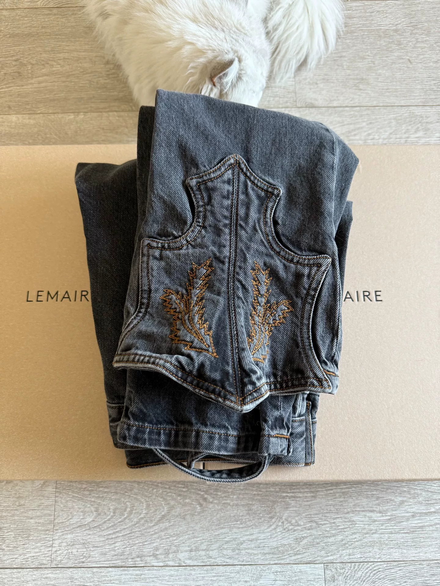 Y/Project 22SS Glenn Martens Embroidered Western Jeans — front