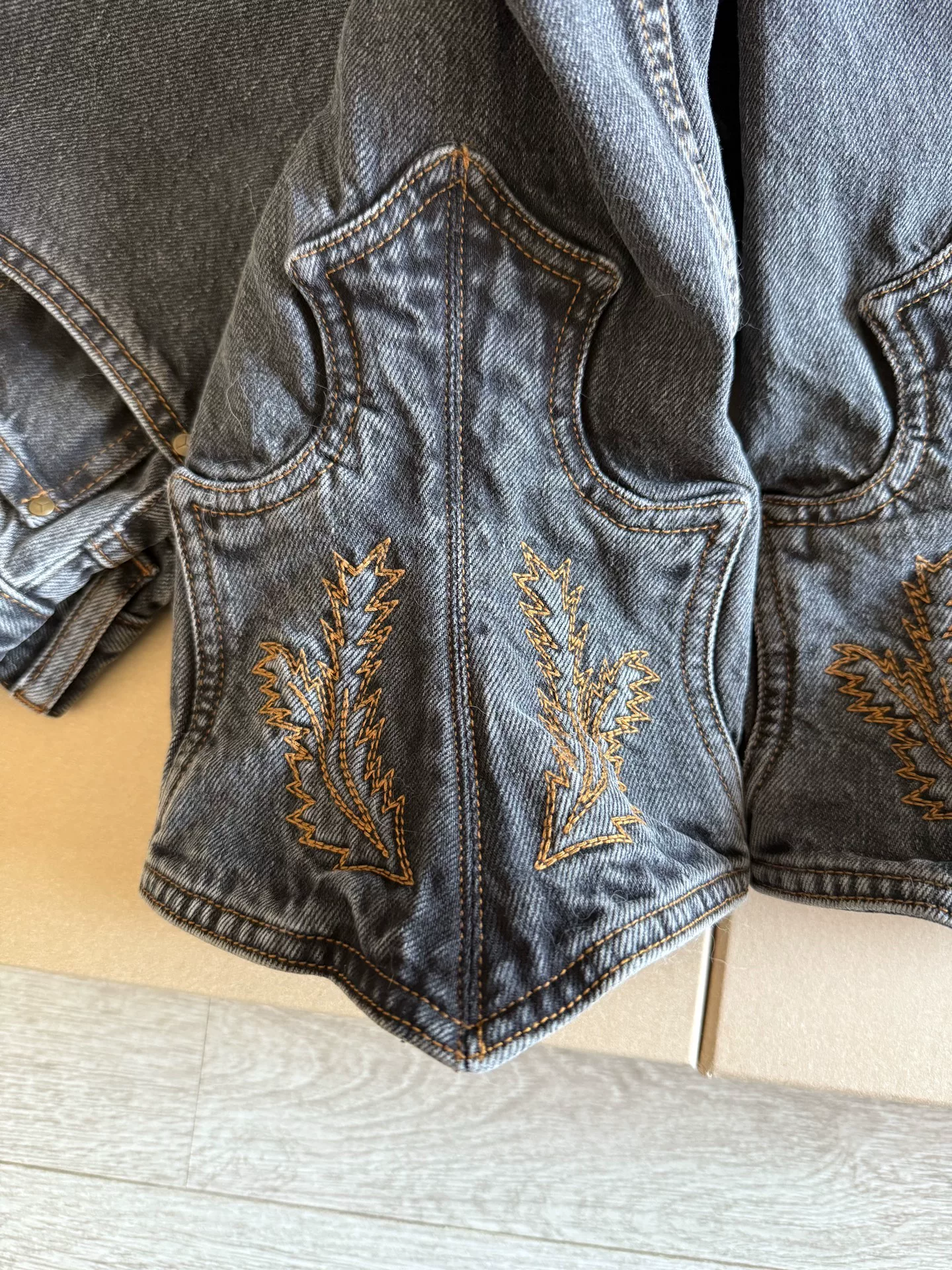 Y/Project 22SS Glenn Martens Embroidered Western Jeans — back