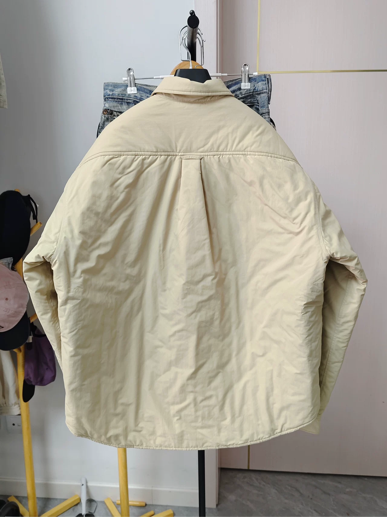 Balenciaga 22FW Embroidered Padded Shirt Jacket — front