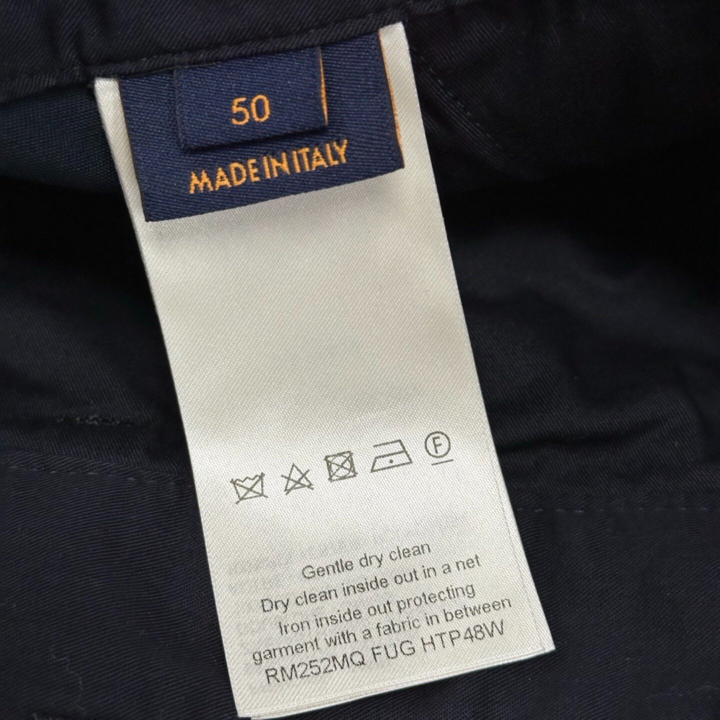Louis Vuitton FW25 Embossed Pocket Shorts — label