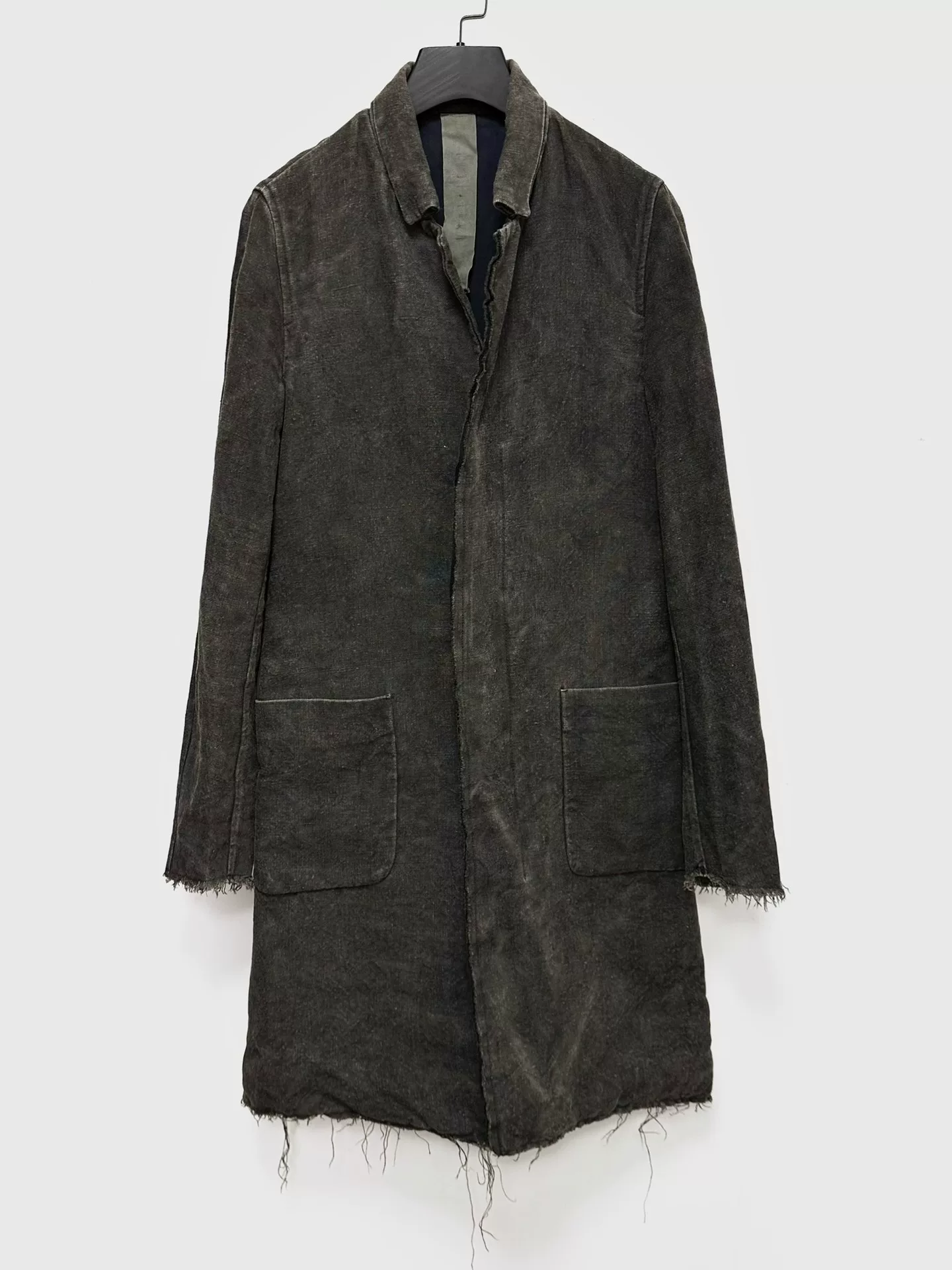 LM Altieri Vintage Linen Doctor Coat