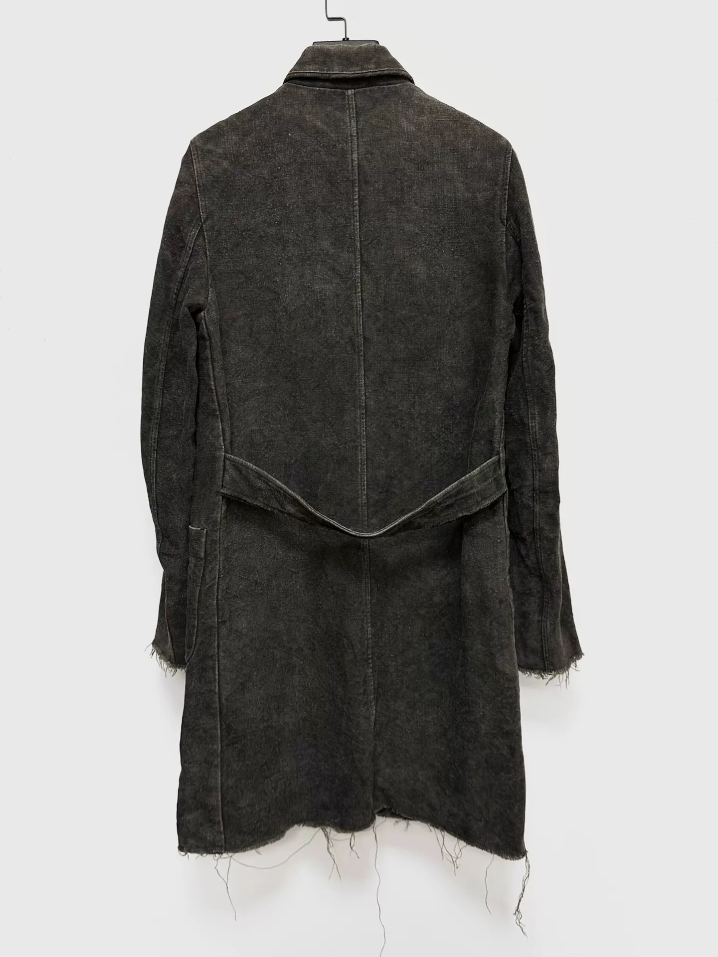 LM Altieri Vintage Linen Doctor Coat — front