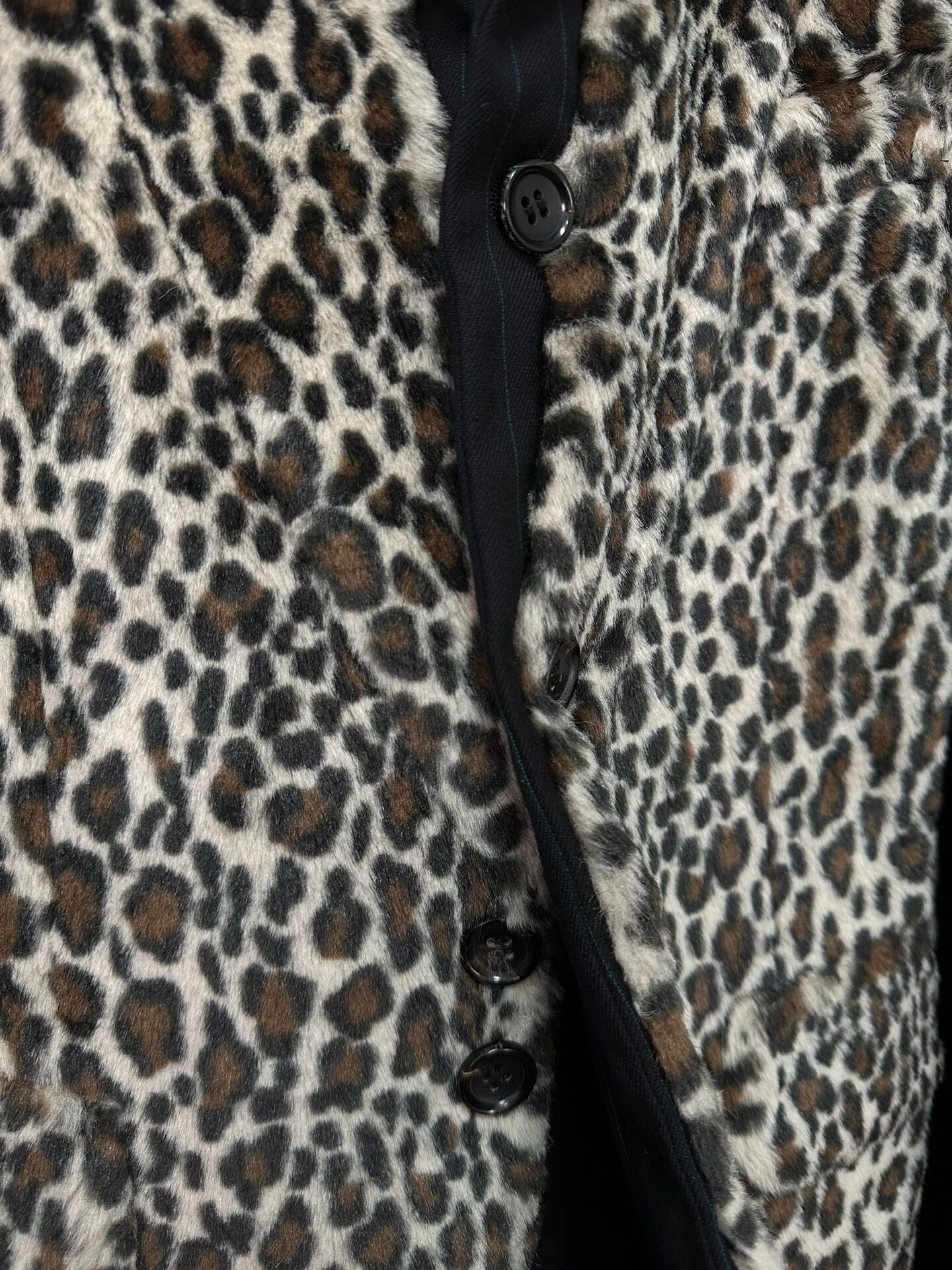 Comme des Garçons 09AW Leopard Runway Coat — back