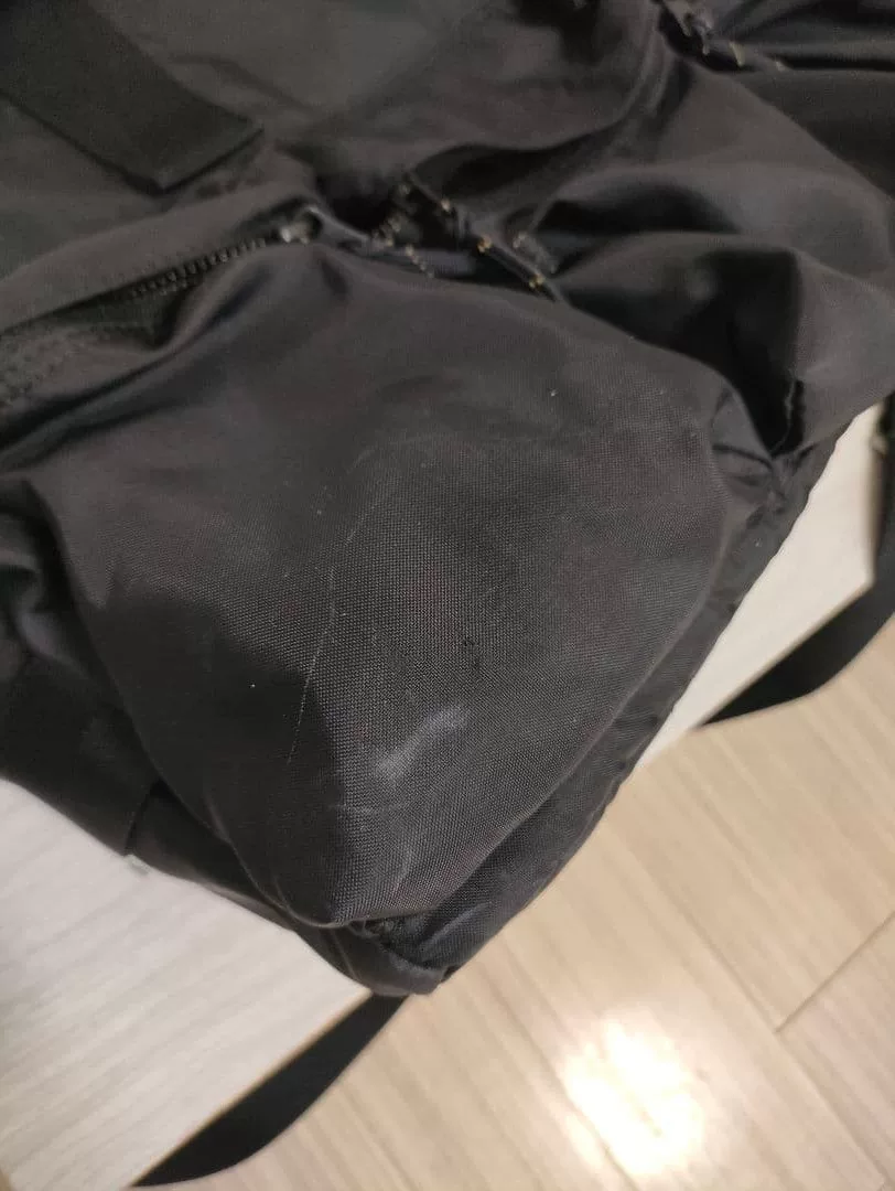 Porter Force Black Boston Bag — detail