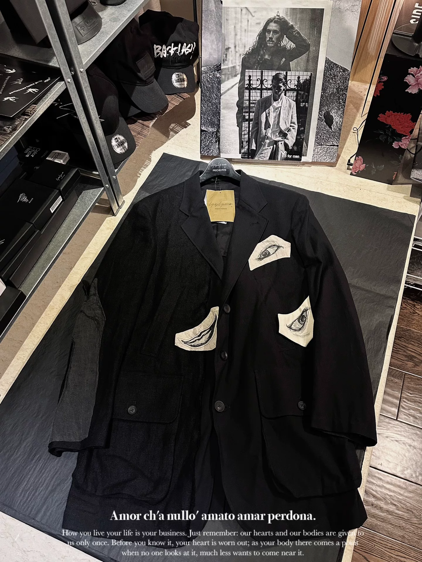 Yohji Yamamoto 22SS Patchwork Jacket — front
