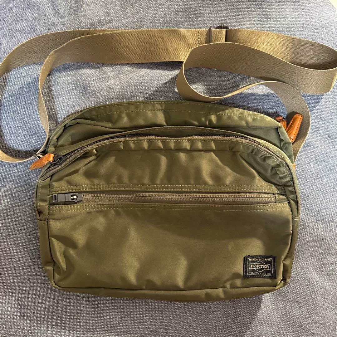 Porter Olive Green Crossbody Bag