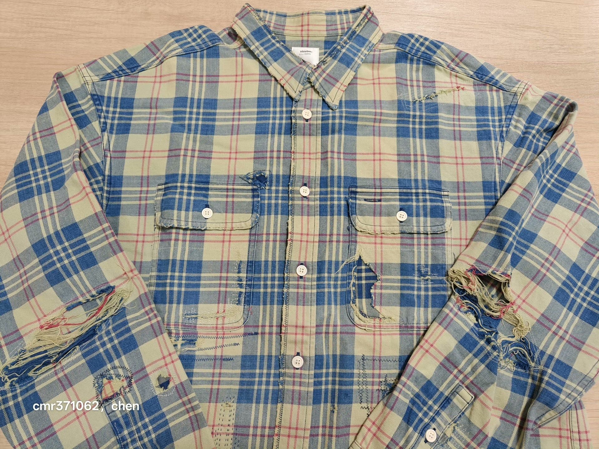 VISVIM 21AW LUMBER CHECK L/S — front