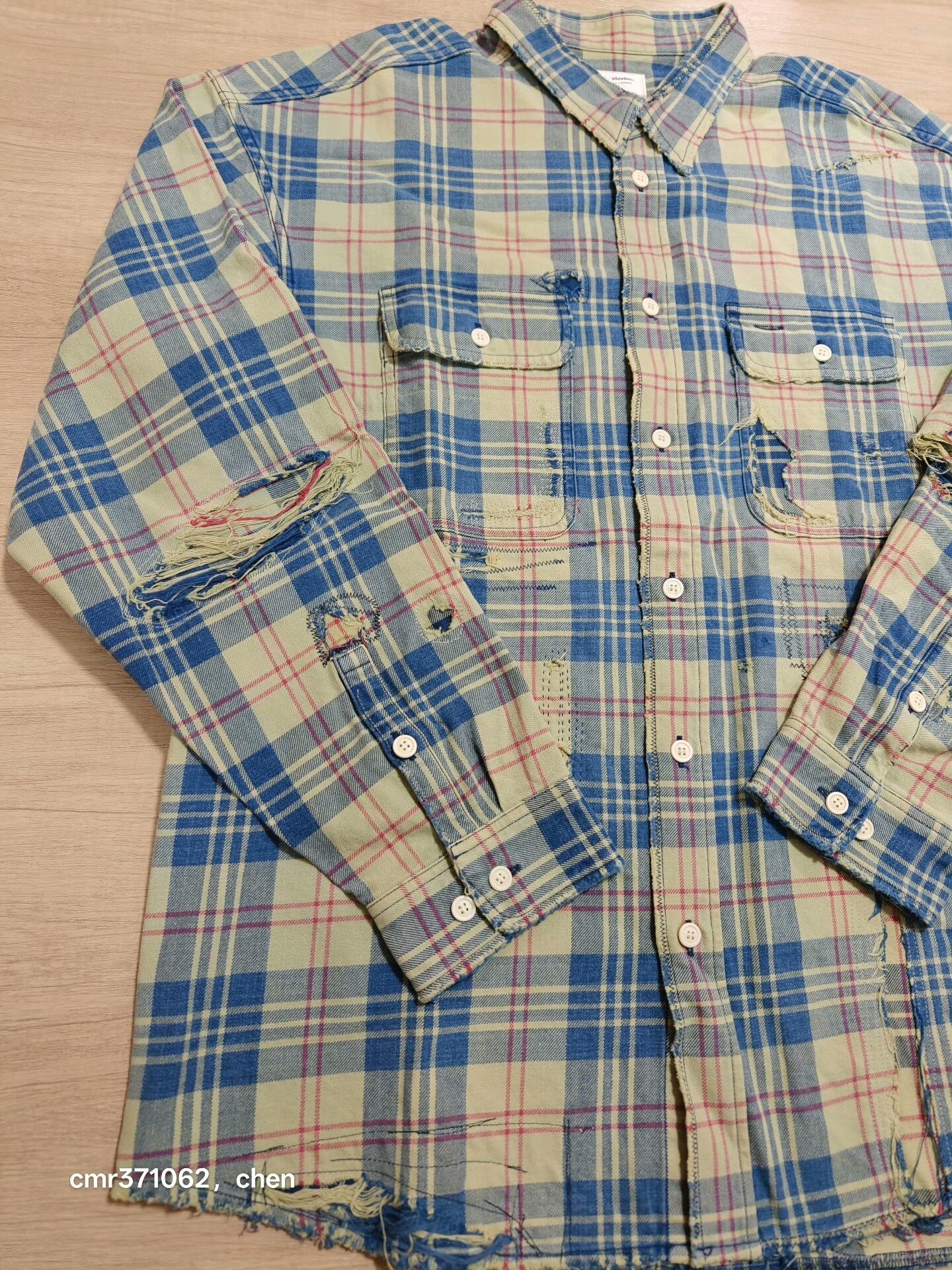 VISVIM 21AW LUMBER CHECK L/S — label