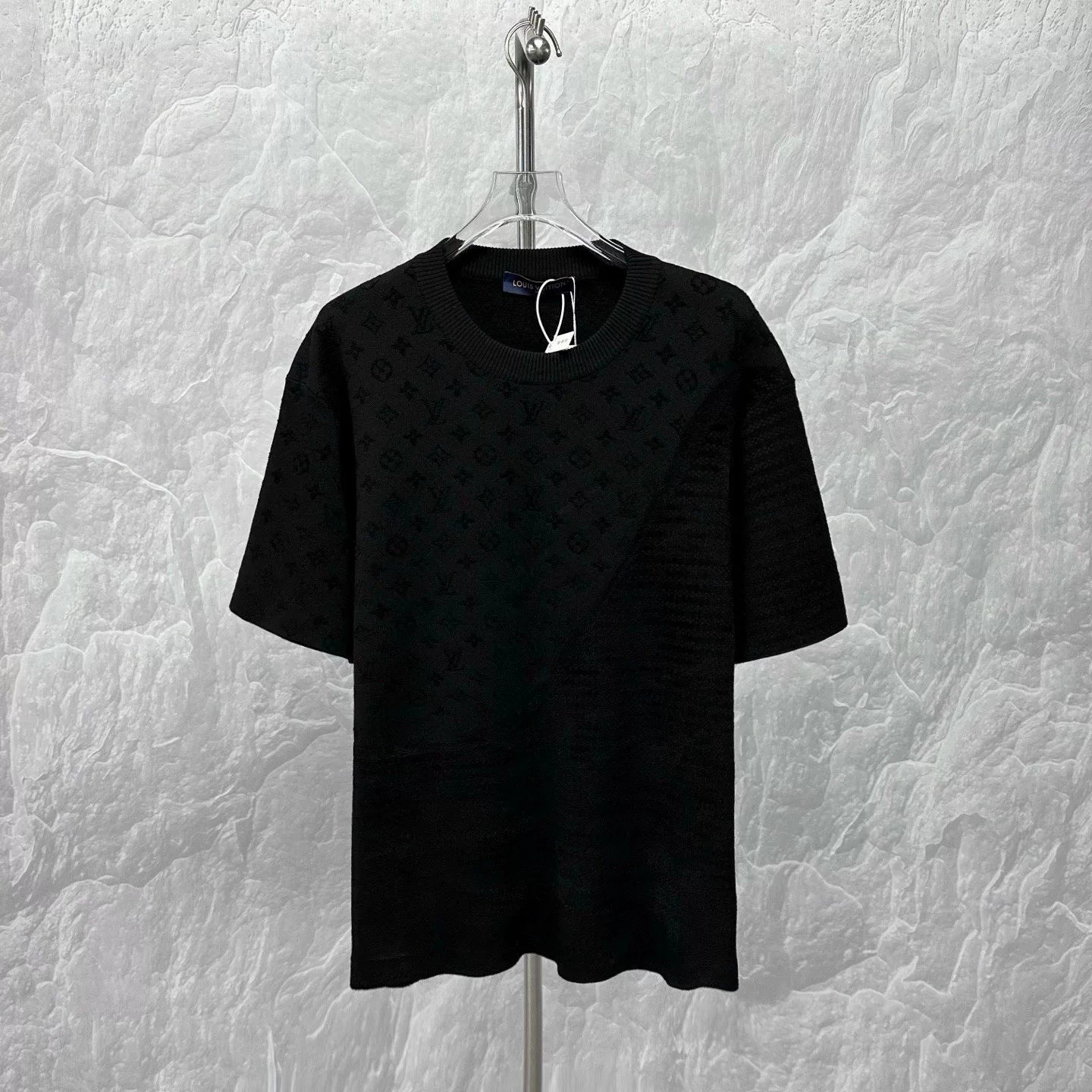 Louis Vuitton SS25 Flocked Stripes Short Sleeve M