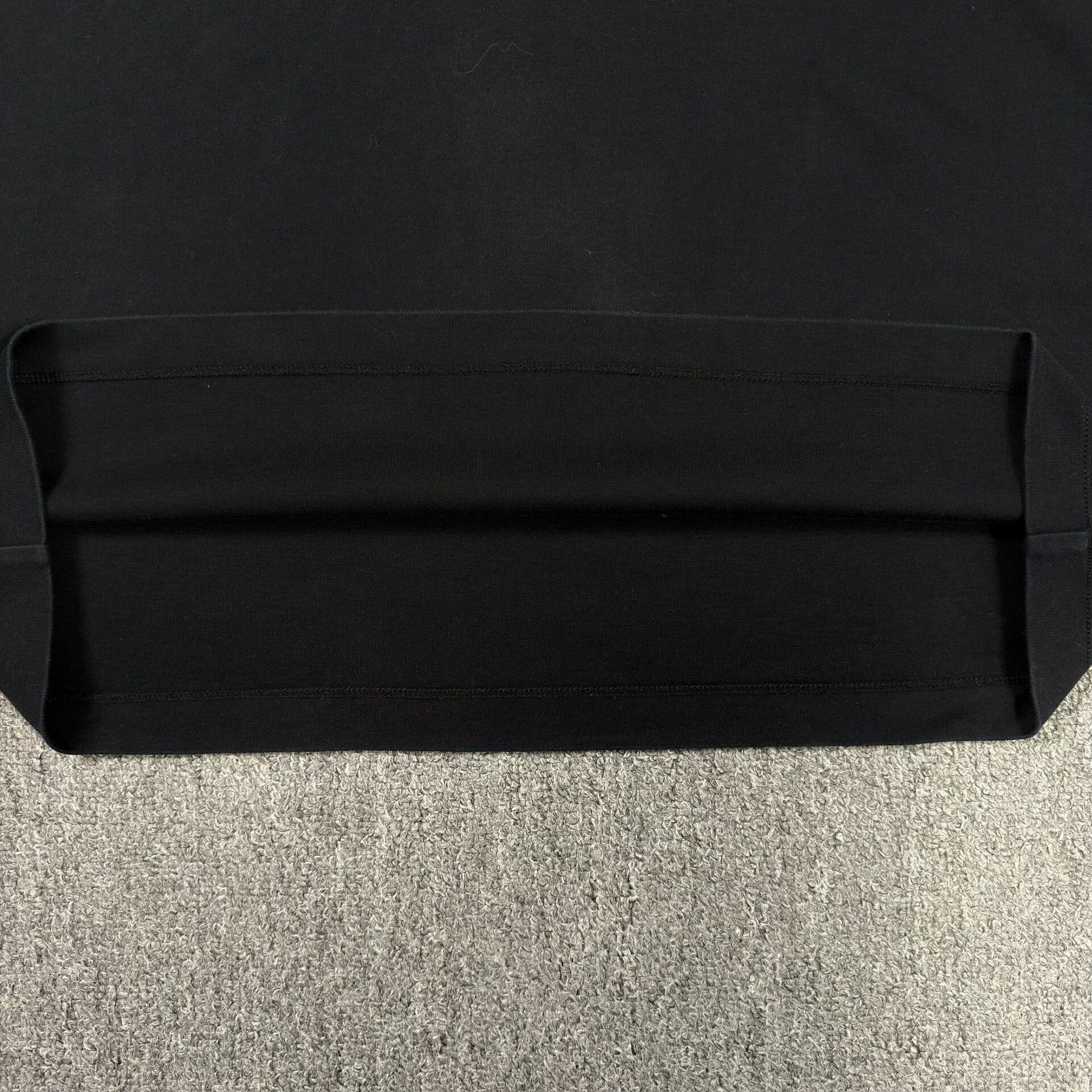 Prada Triangular Logo Black Short-Sleeve Shirt — label