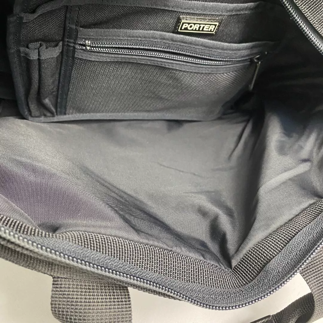 Porter Yoshida 2way Woven Business Shoulder Bag — label