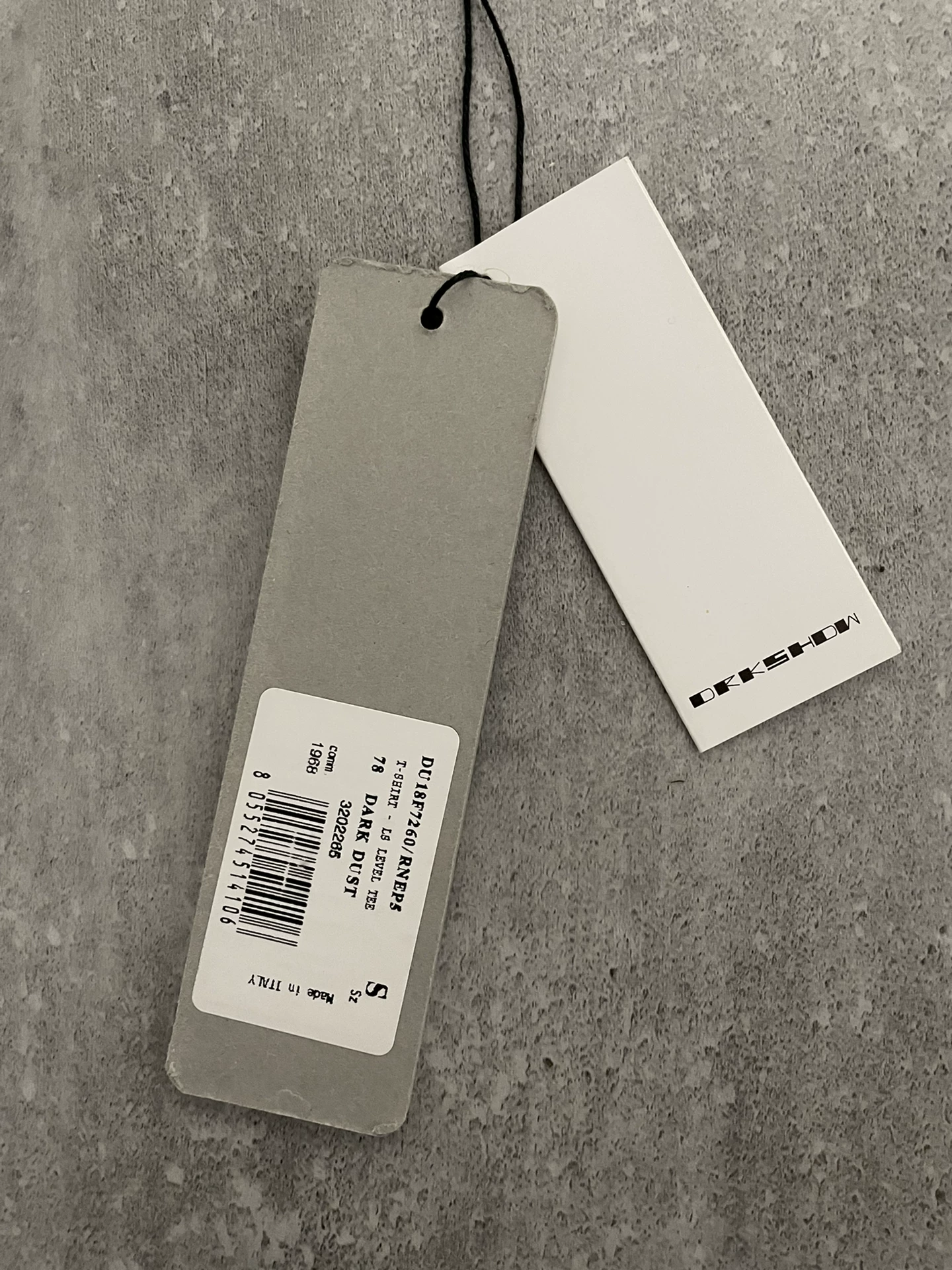Rick Owens Olive Green Long-Sleeve Tee — back