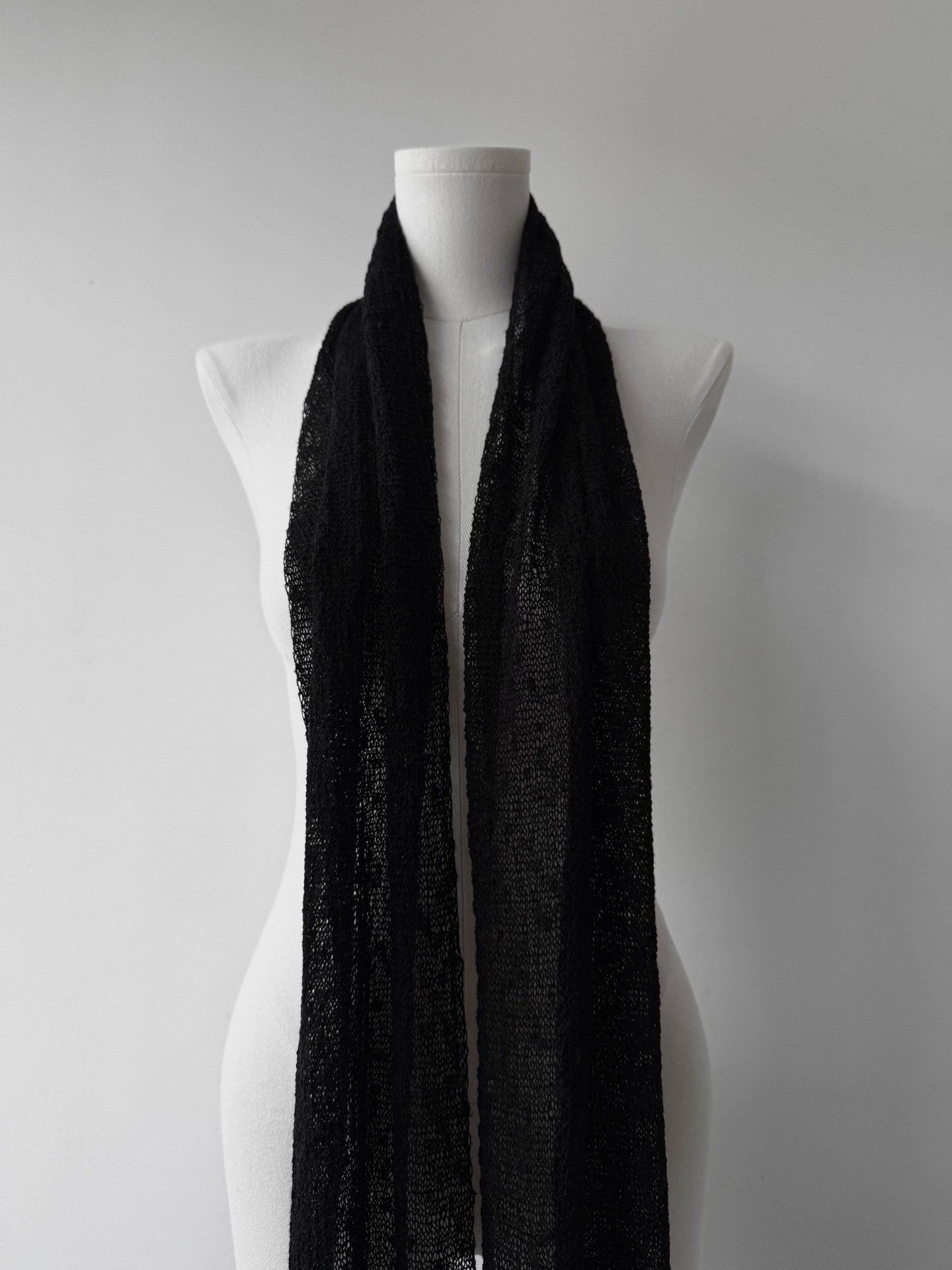Yohji Yamamoto Y's Men's Fringe Scarf — front