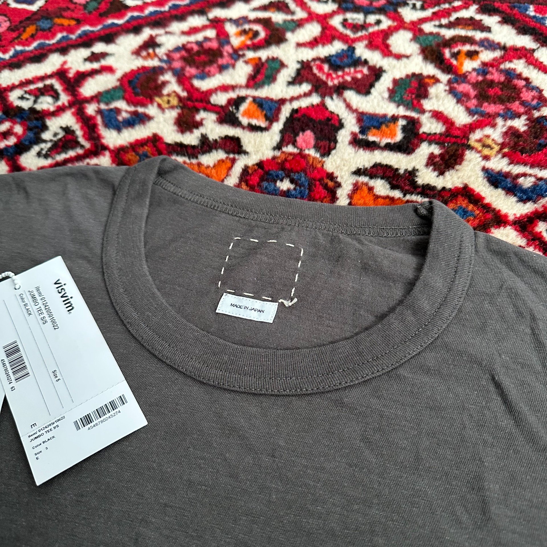 VISVIM 24aw JUMBO S/S TEE — label