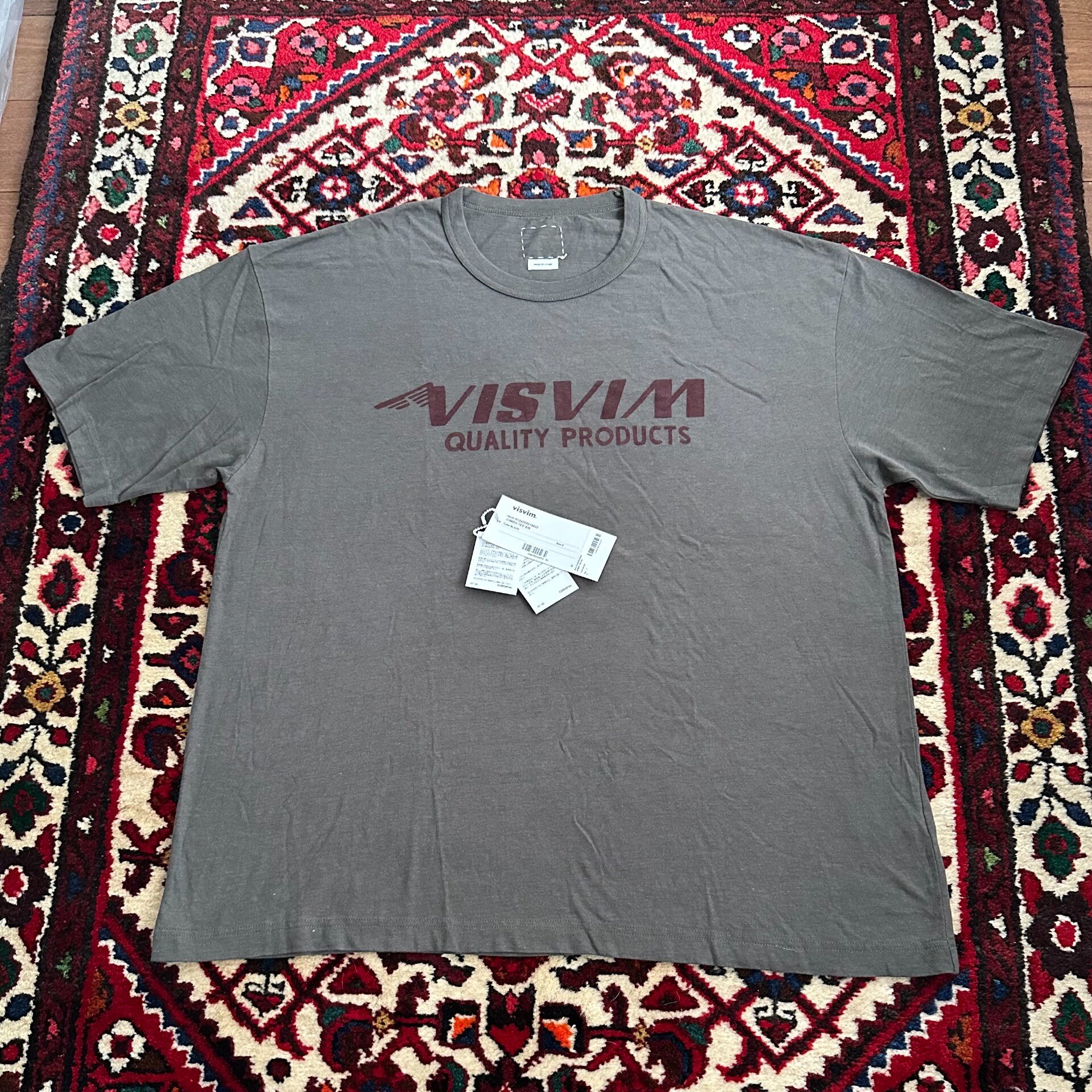 VISVIM 24aw JUMBO S/S TEE — front