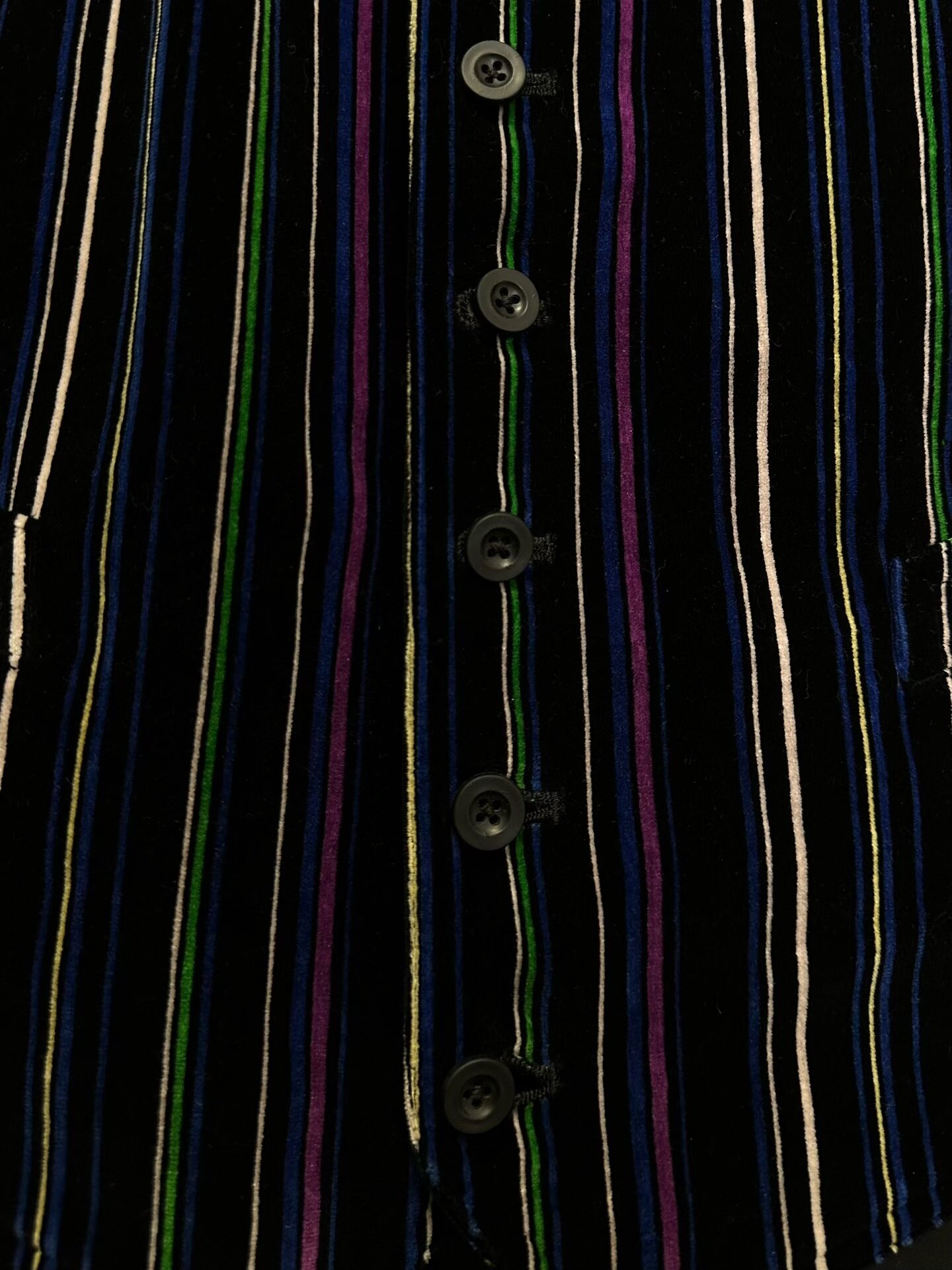 Yohji Yamamoto 93AW Wenders Velvet Silk Vest — label
