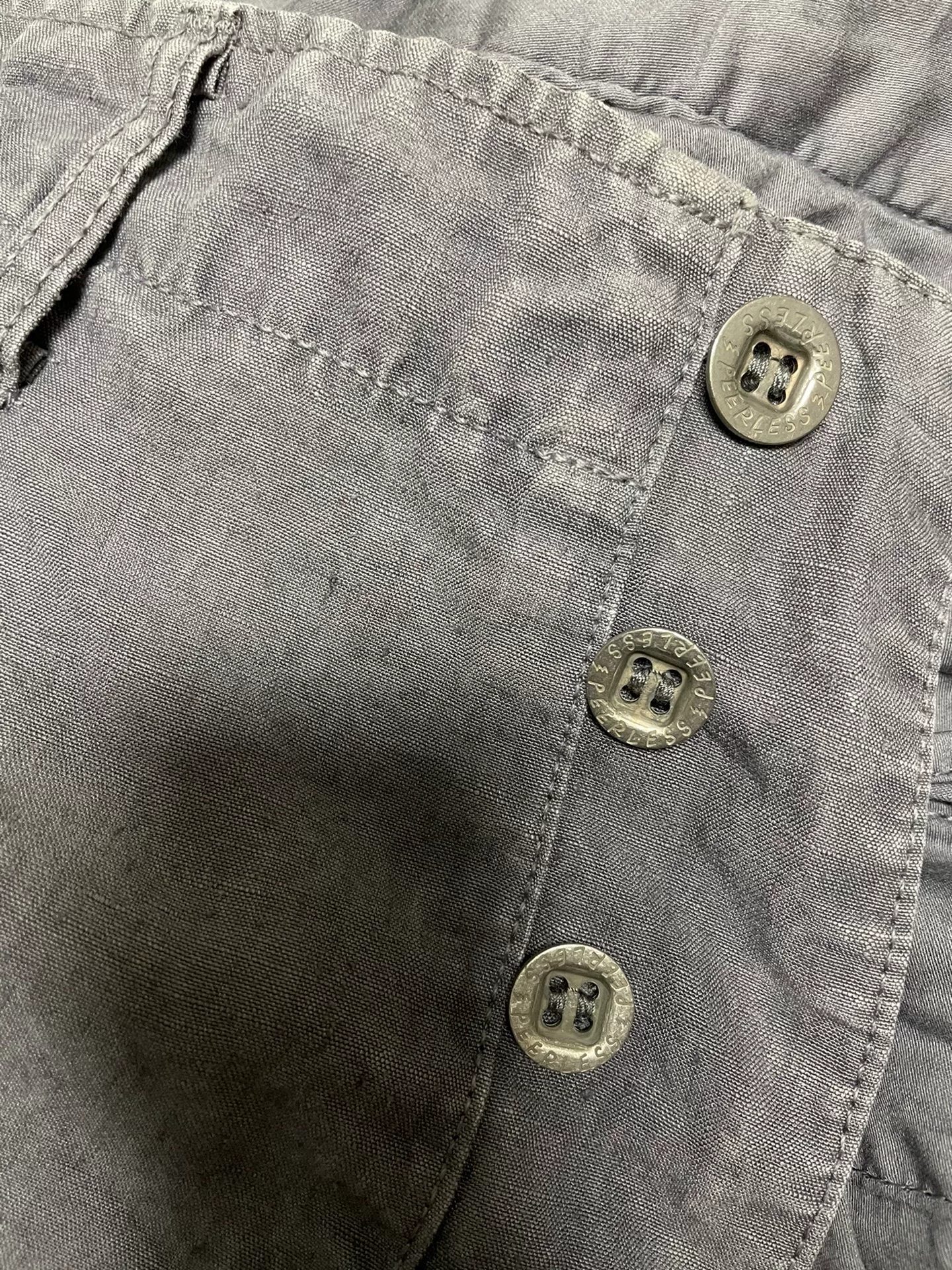 VISVIM ICT CHINO PANTS CRASH — front