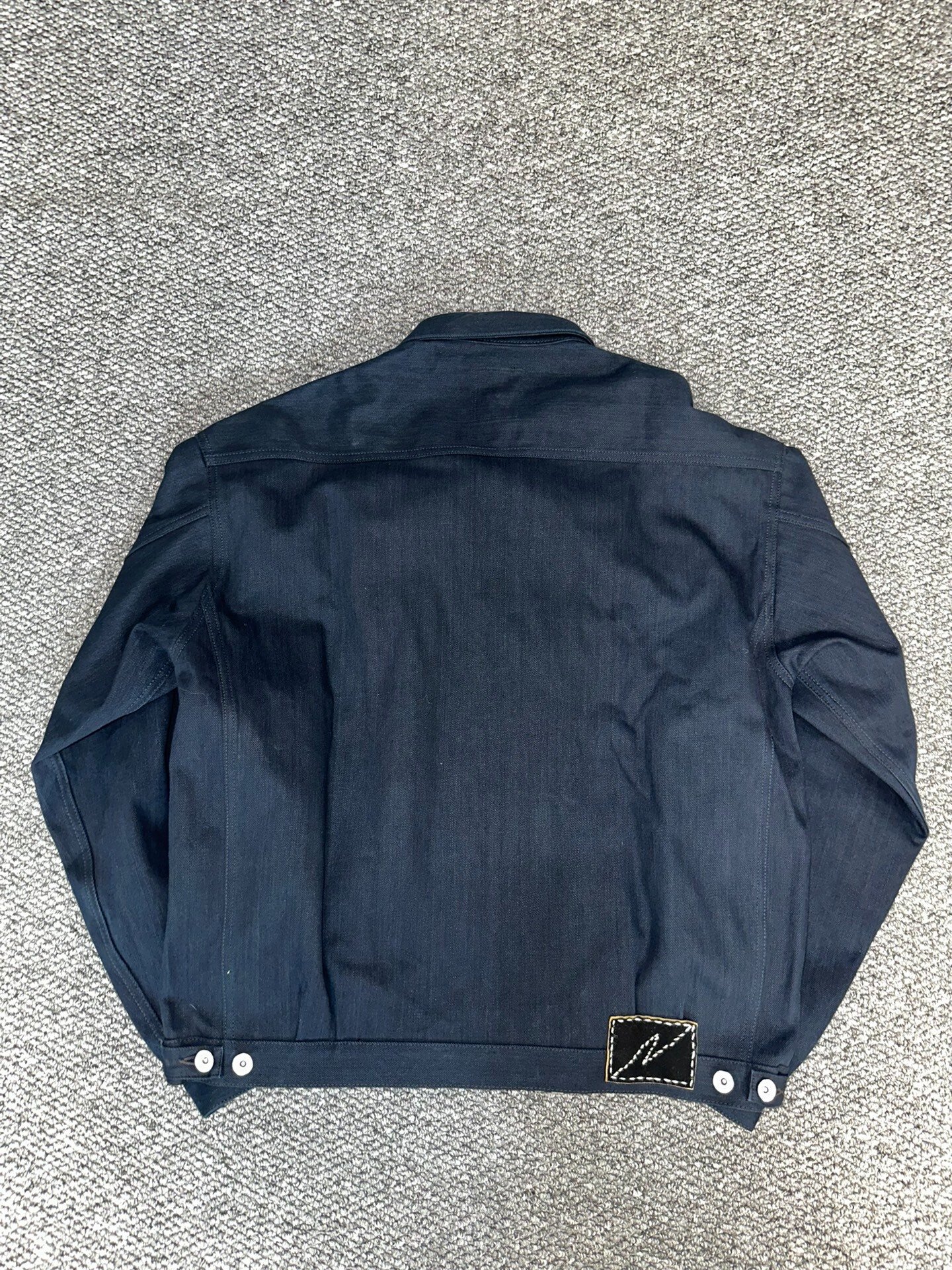 visvim 101xx ND Dark Indigo Denim Jacket — label